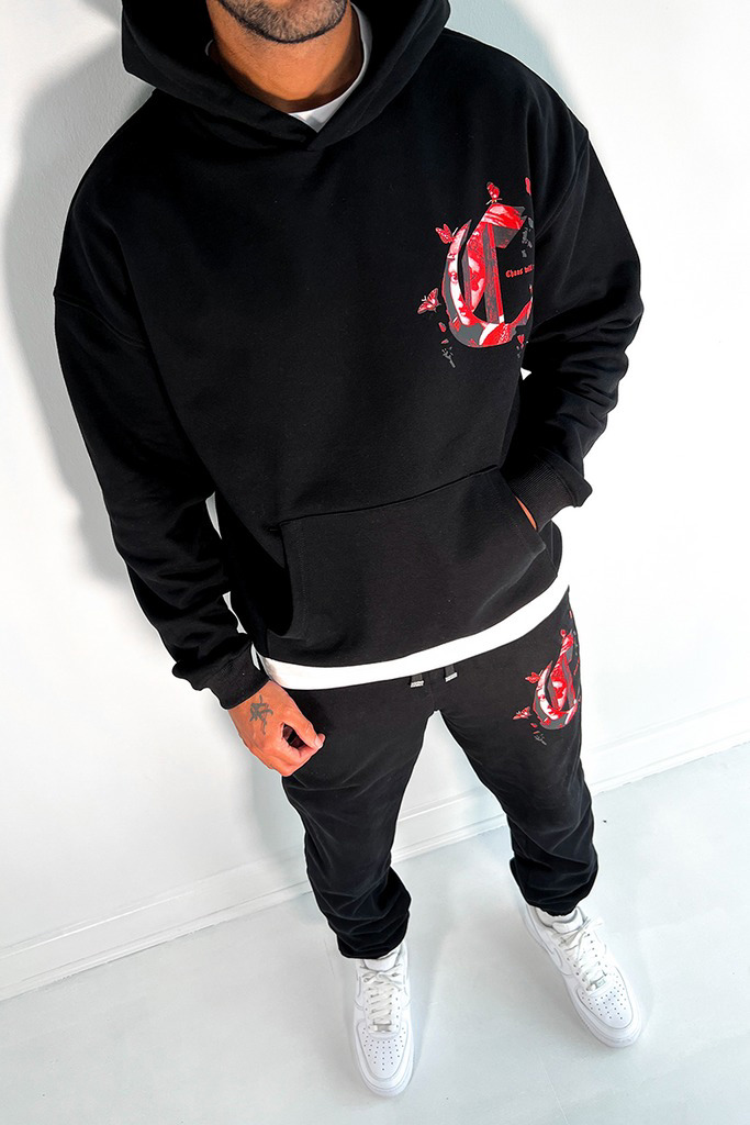 Men Tracksuit Set Hoodie Long Sleeve Sweat Suit Slim Fit Pants Jogger Suit Men  - view 7