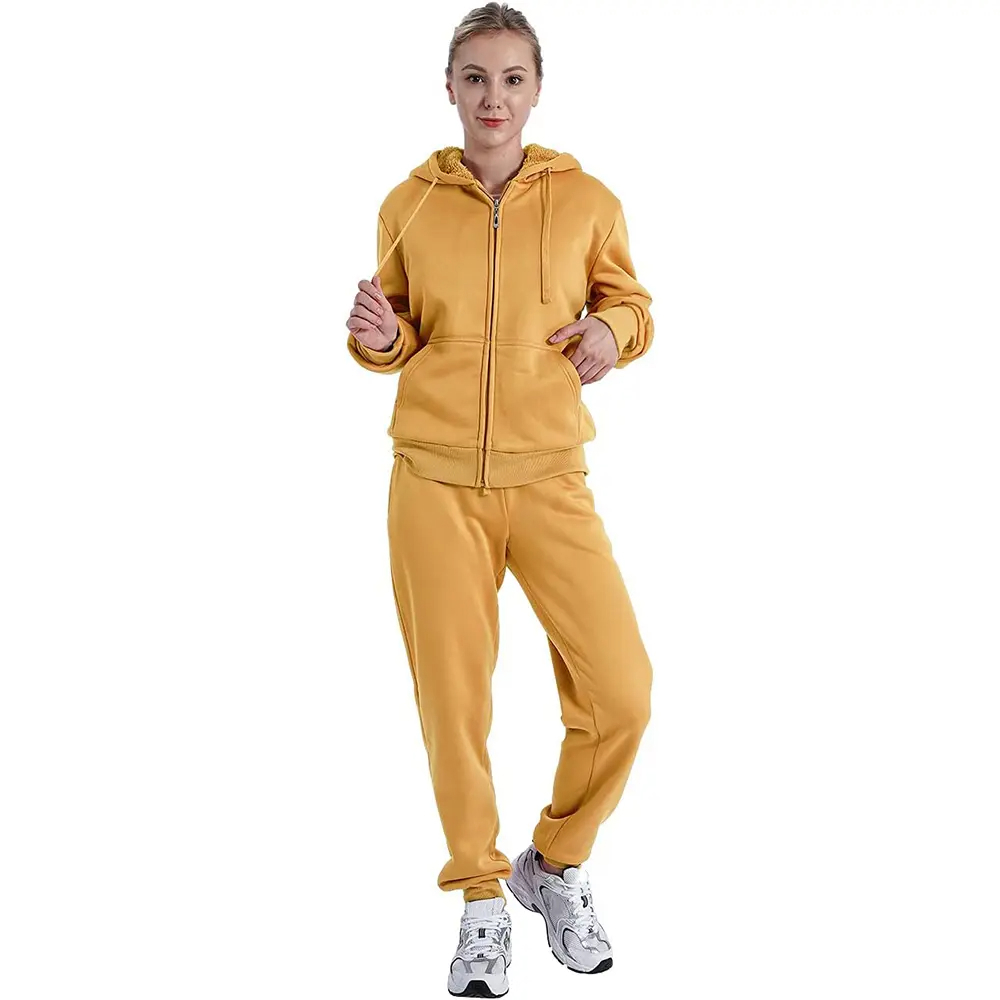 Outdoor Hooded Women Track Suit Jogging Tracksuit