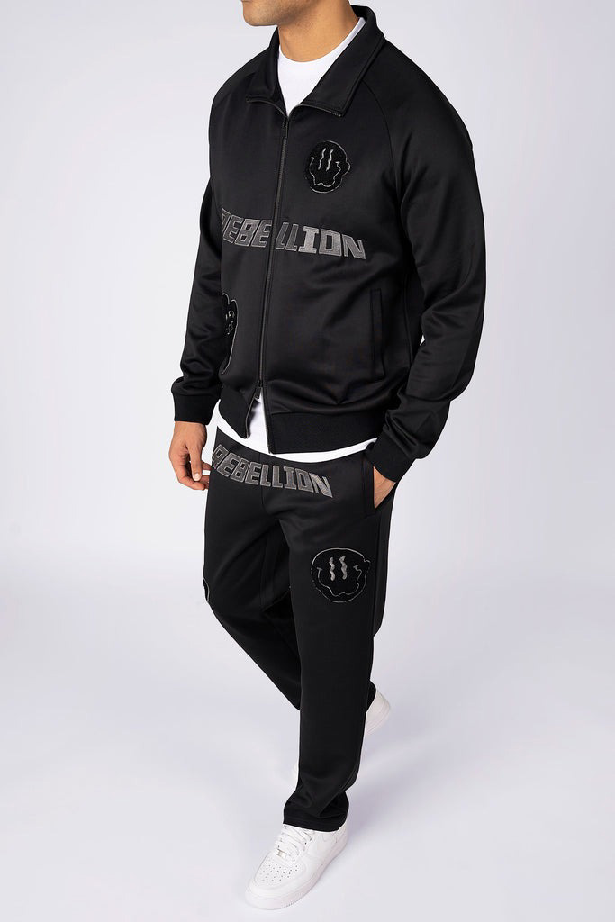 Men Two Pieces Winter Flare Pants Zipper Hoodies Stacked Sets Tracksuits men - view 2