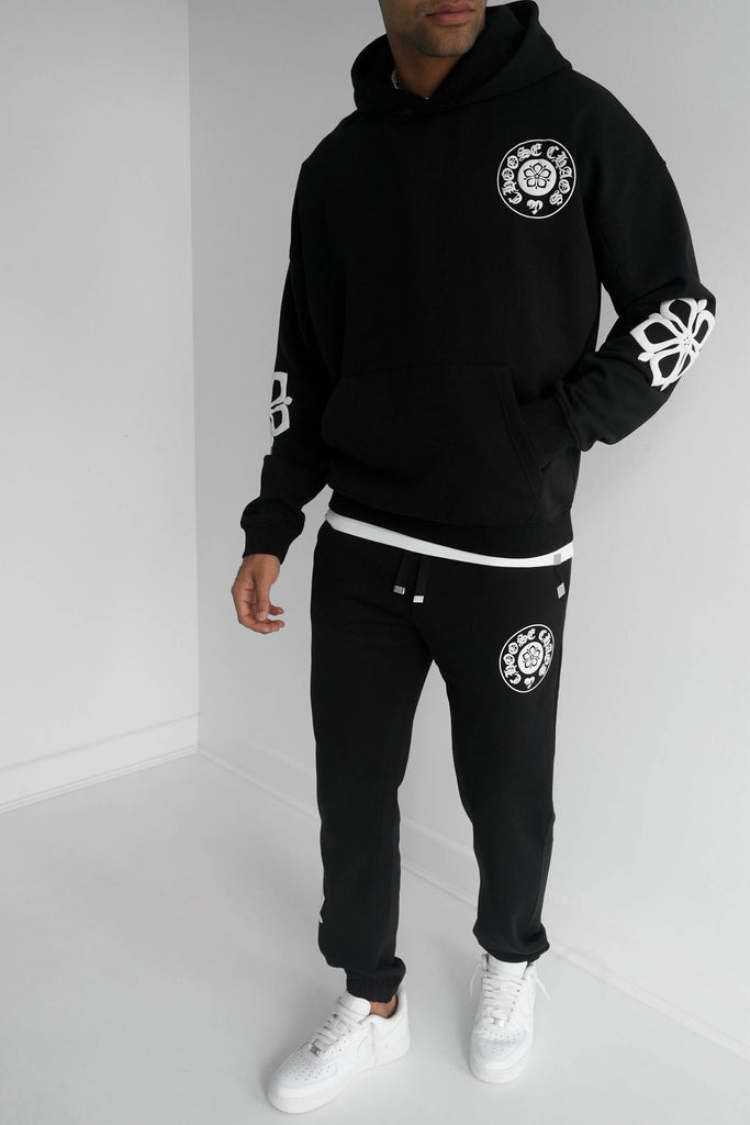 Custom manufacturer acid washed sun fade streetwear men's tracksuit hoodie set - view 7