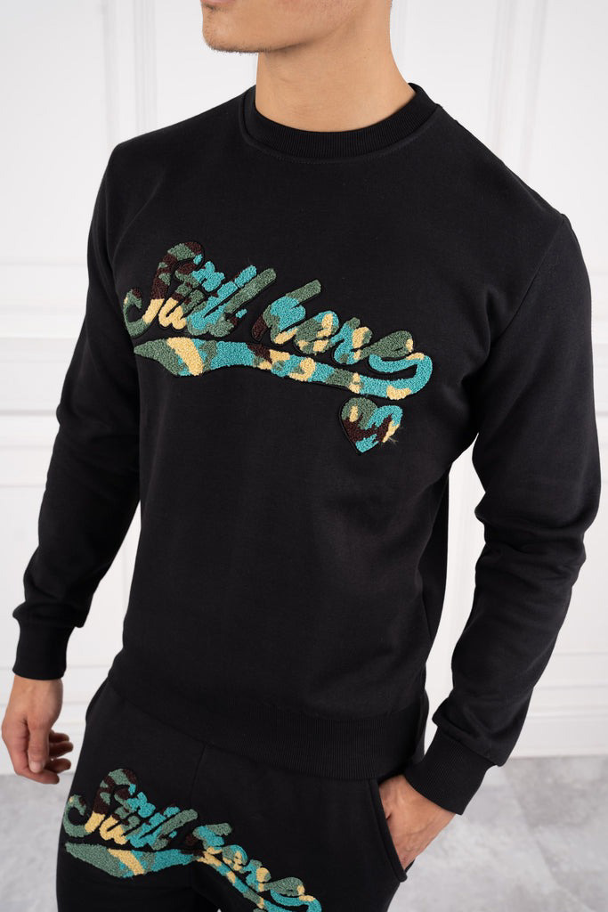Wholesale Customized Unisex Flared Sweatpants and Hoodie Men Set Two Piece Tracksuit - view 8