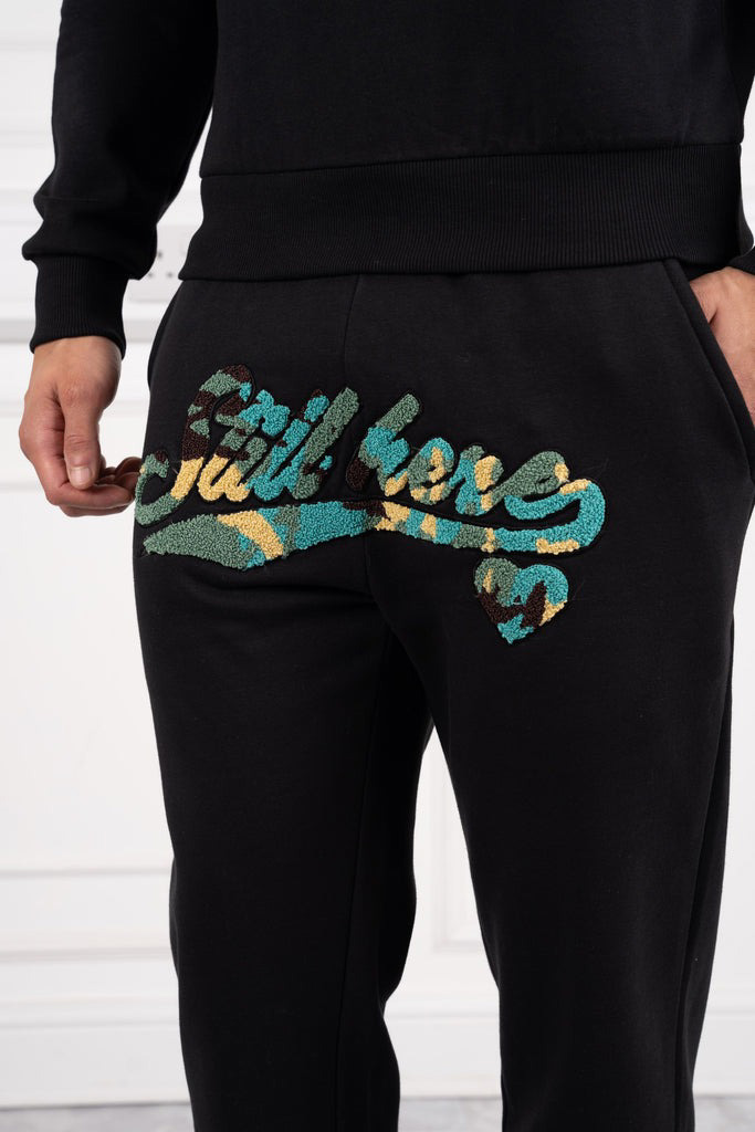 Wholesale Customized Unisex Flared Sweatpants and Hoodie Men Set Two Piece Tracksuit - view 10