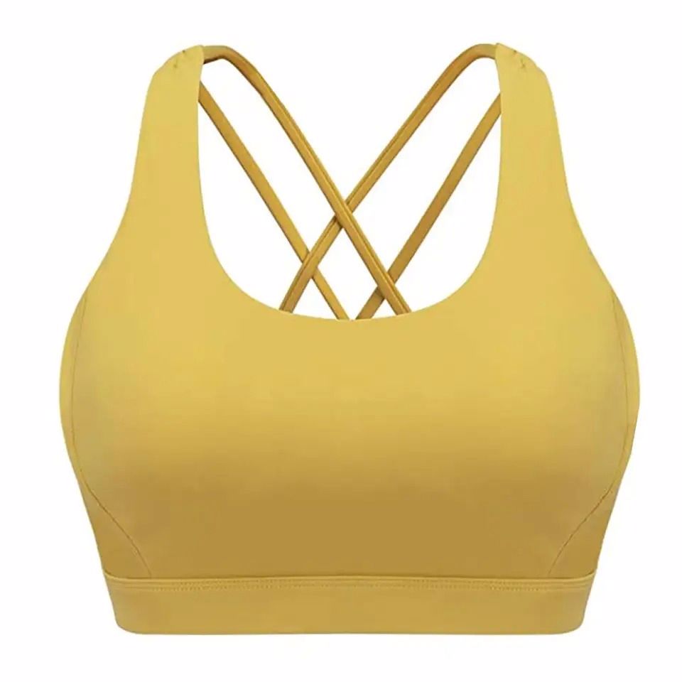 Custom Logo Fitness Sports Top Solid Strong Support Bra - view 2