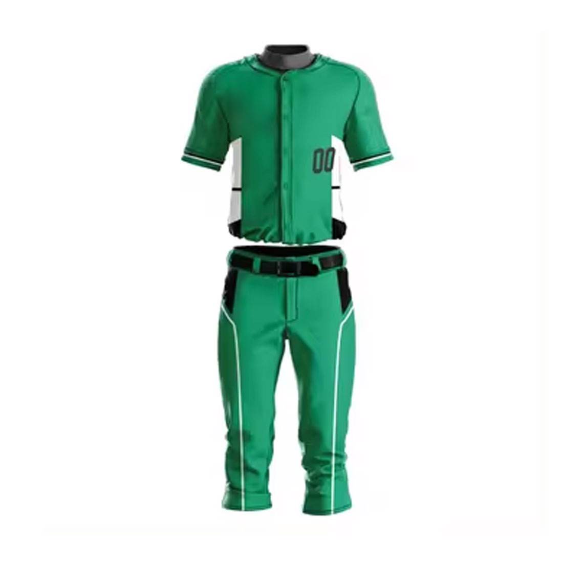 latest design Blank Plain printed Baseball Uniform  - view 4