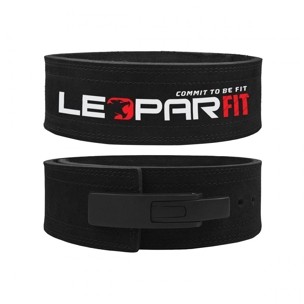 Lever Belt Black Genuine Leather Power lifting Men & Women Power Lifting 10mm Weightlifting Belt!