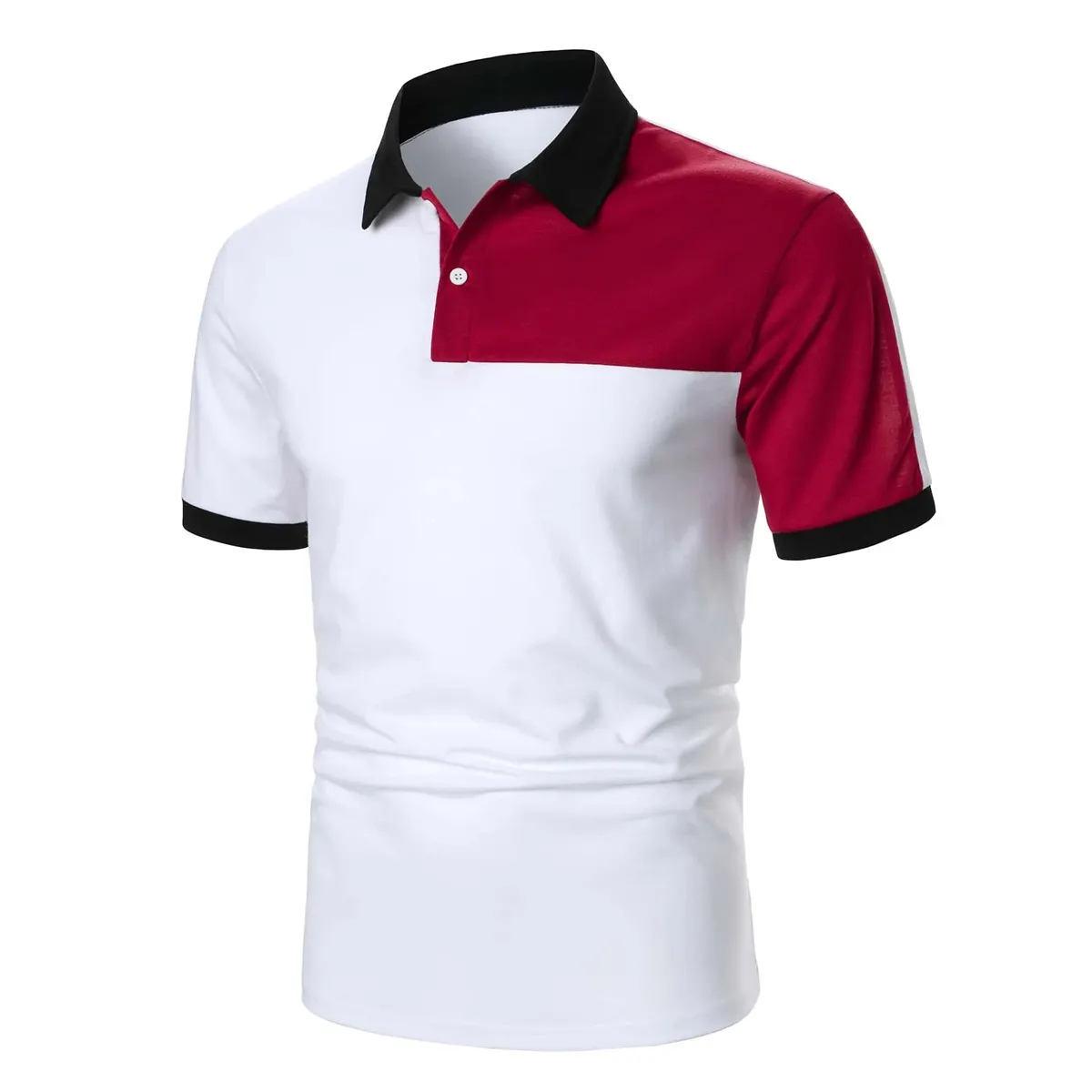 Fashion Men's Top Short-sleeved Polo Shirt - view 2