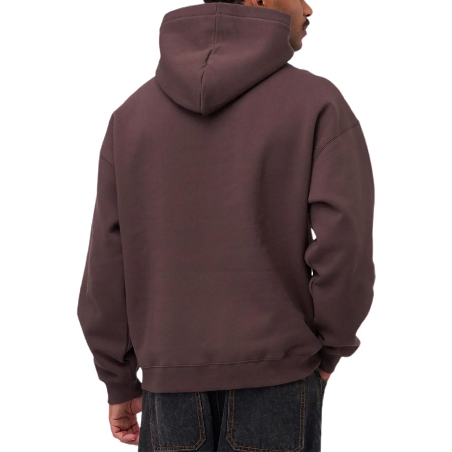 Thick 100% cotton hoodie for Men's Heavyweight Pullover hoodie high quality custom puff print fleece - view 2