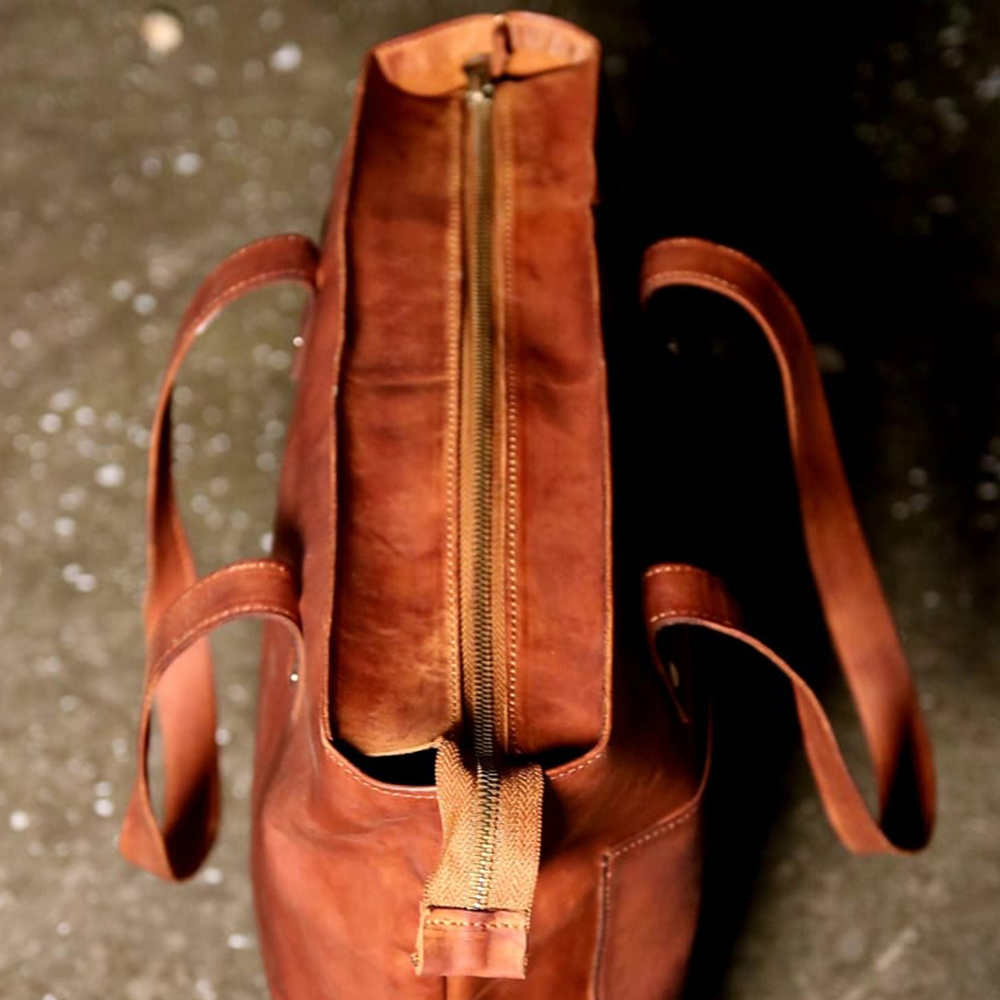 ladies leather tote bag, leather women's handbag, Original leather, Leather Purse, shoulder bag - view 2