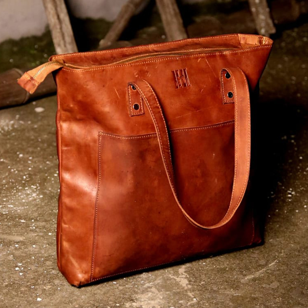 ladies leather tote bag, leather women's handbag, Original leather, Leather Purse, shoulder bag - view 5