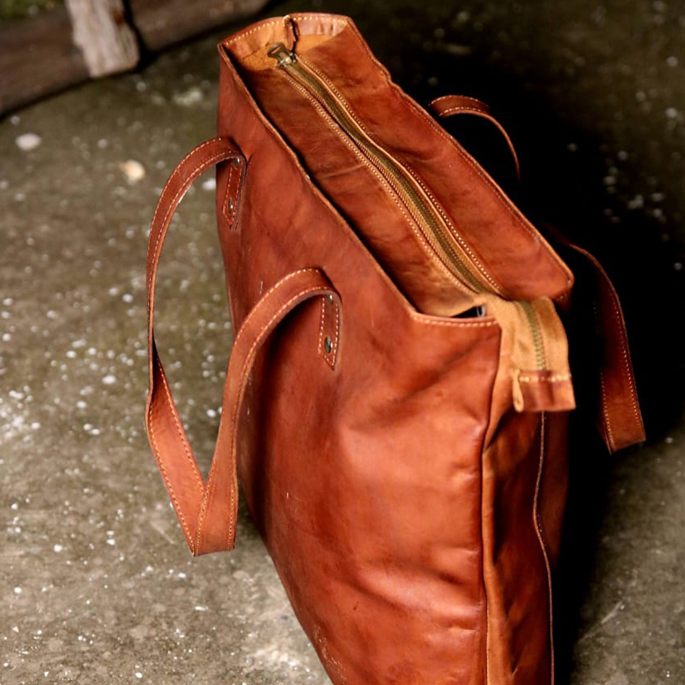 ladies leather tote bag, leather women's handbag, Original leather, Leather Purse, shoulder bag - view 10