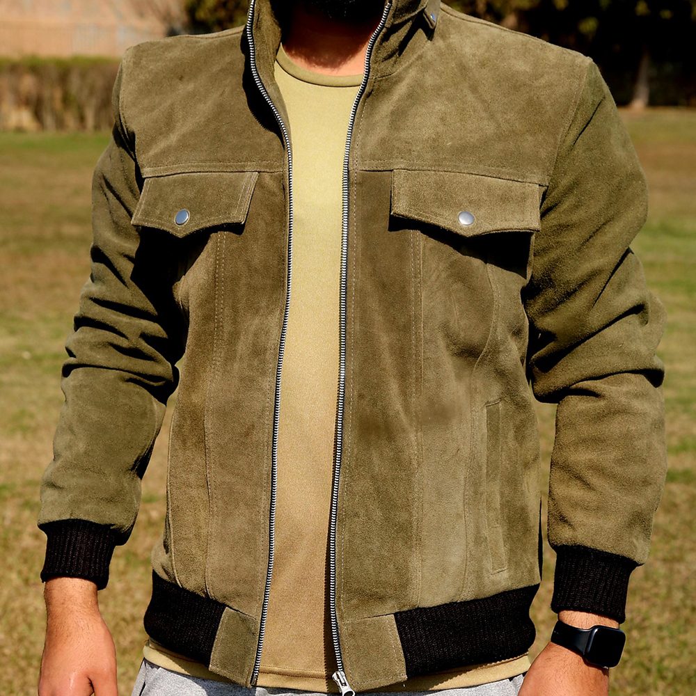 Men's leather jacket, premium quality jacket, original leather jacket, Original cow suede leather