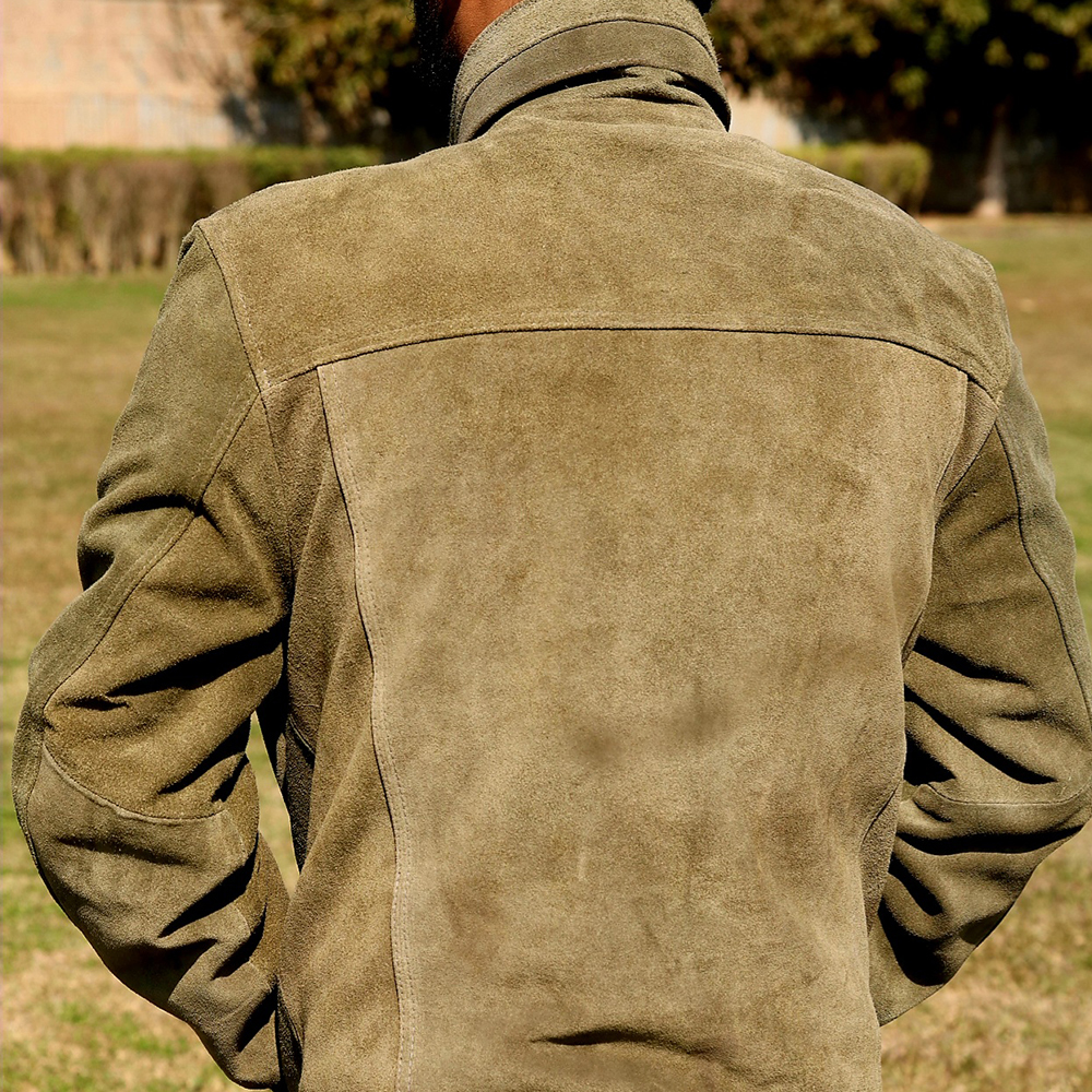 Men's leather jacket, premium quality jacket, original leather jacket, Original cow suede leather - view 3