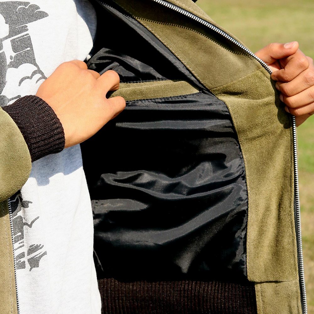 Men's leather jacket, premium quality jacket, original leather jacket, Original cow suede leather - view 5