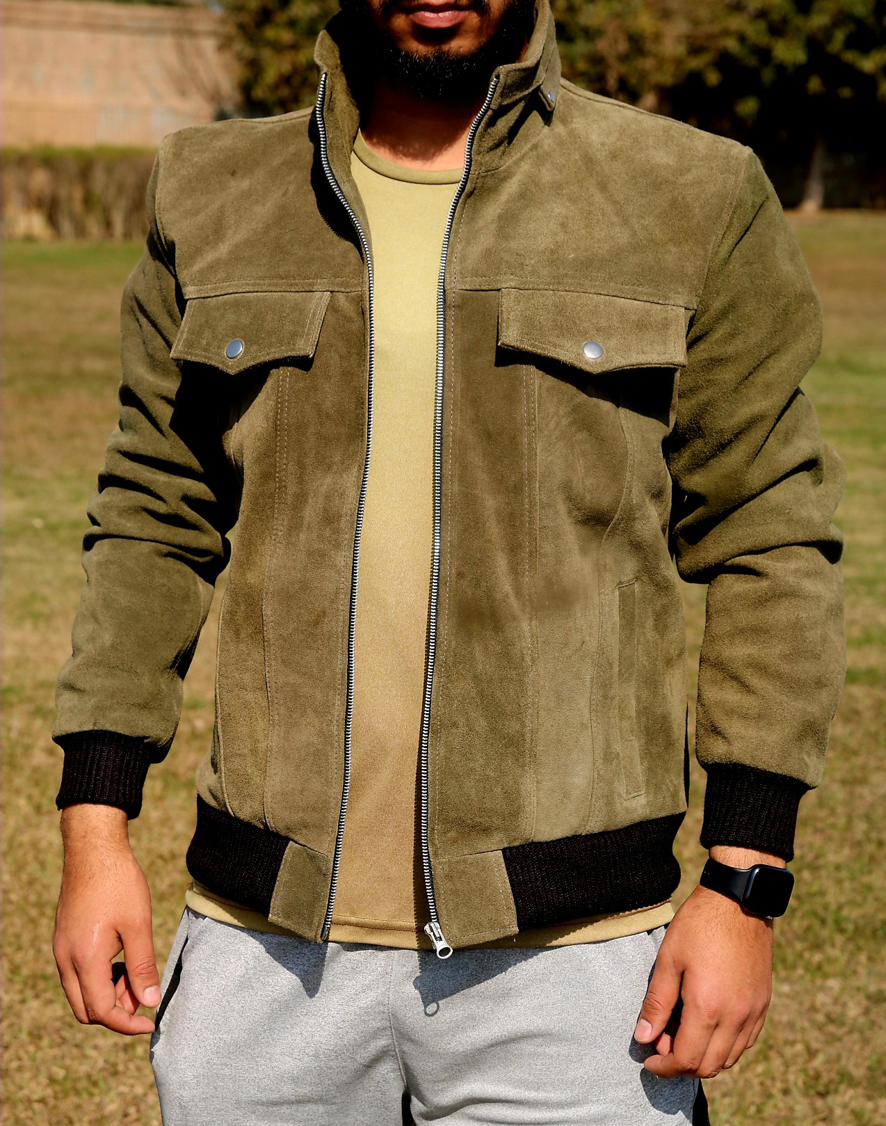 Men's leather jacket, premium quality jacket, original leather jacket, Original cow suede leather - view 6