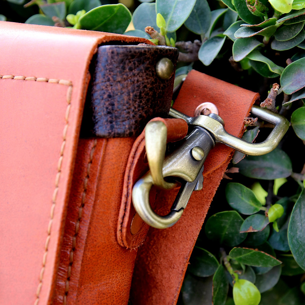 Leather Crossbody bag, shoulder bag, original leather crossbody bag, bag for travel, leather bag - view 5