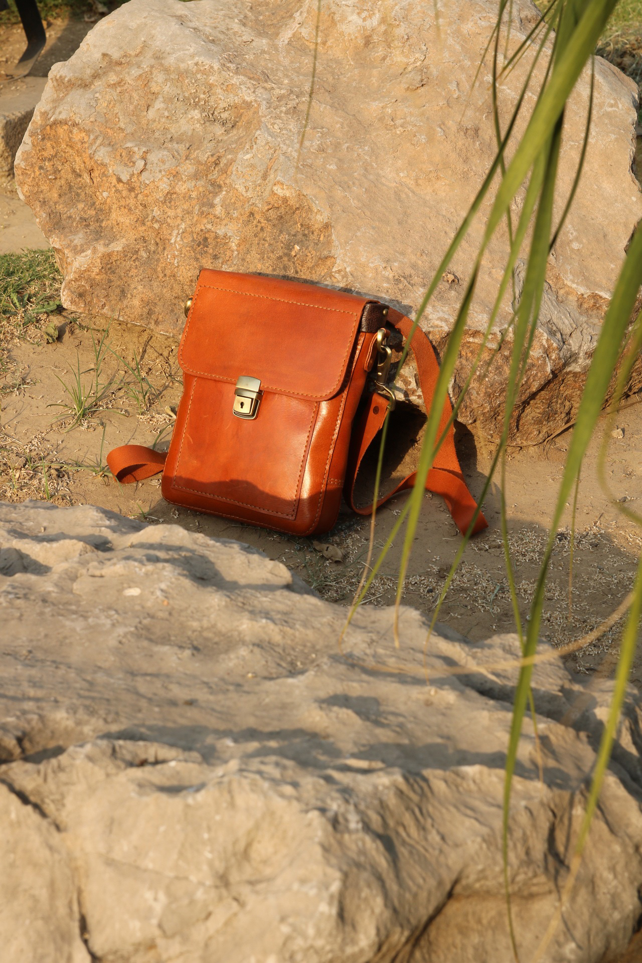 Leather Crossbody bag, shoulder bag, original leather crossbody bag, bag for travel, leather bag - view 7