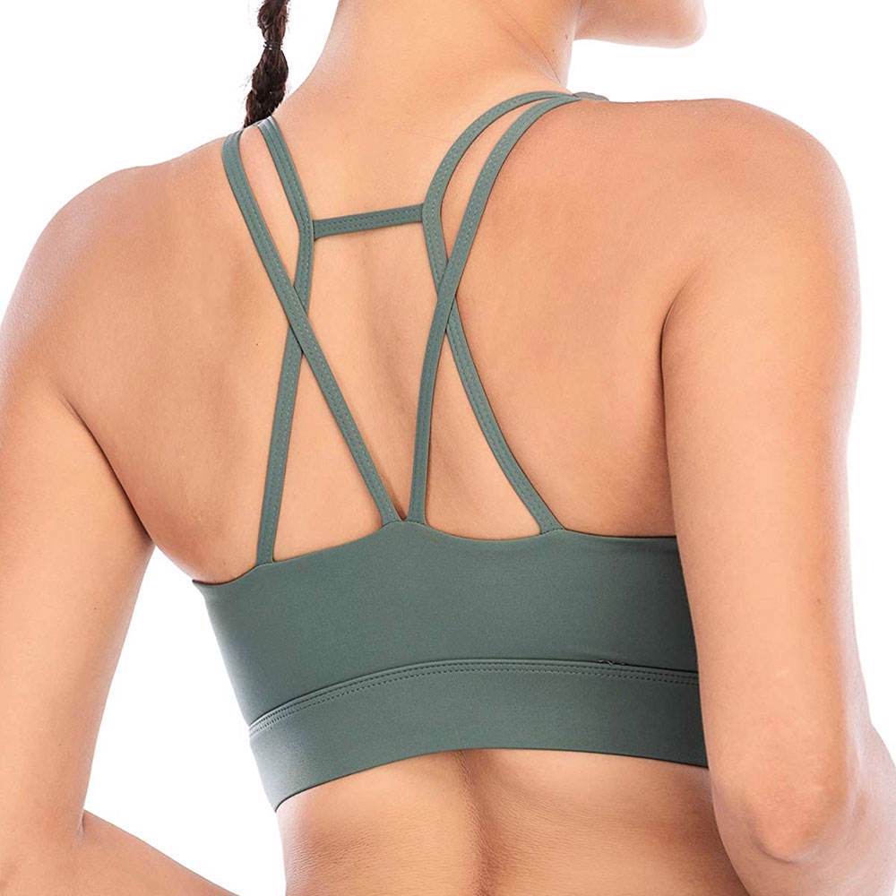     Compare Female Gym Wear Yoga Set Sports Padded Bra - view 3