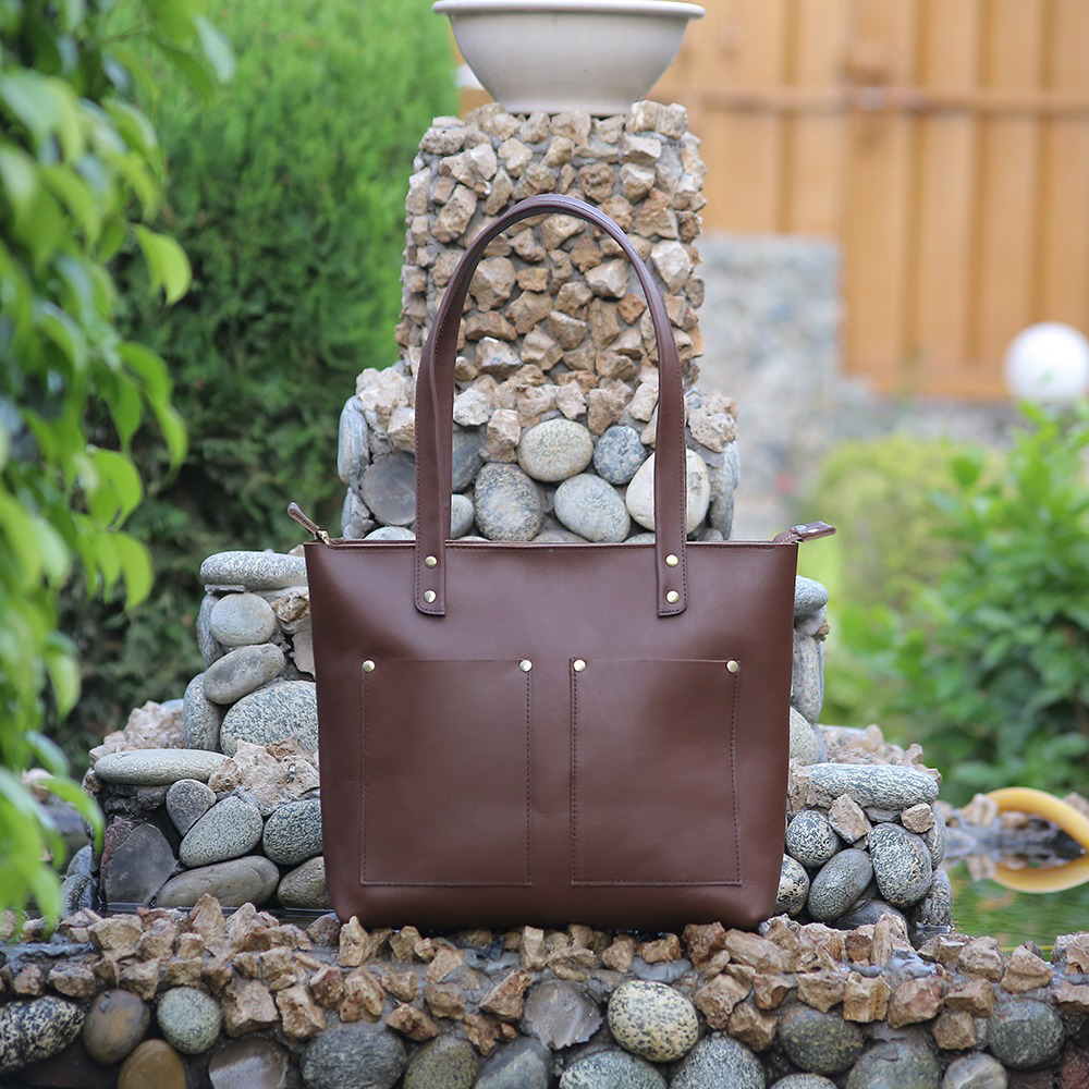 ladies leather tote bag, leather women's handbag, Original leather, Leather Purse, shoulder bag - view 7