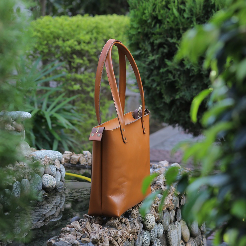 ladies leather tote bag, leather women's handbag, Original leather, Leather Purse, shoulder bag - view 8