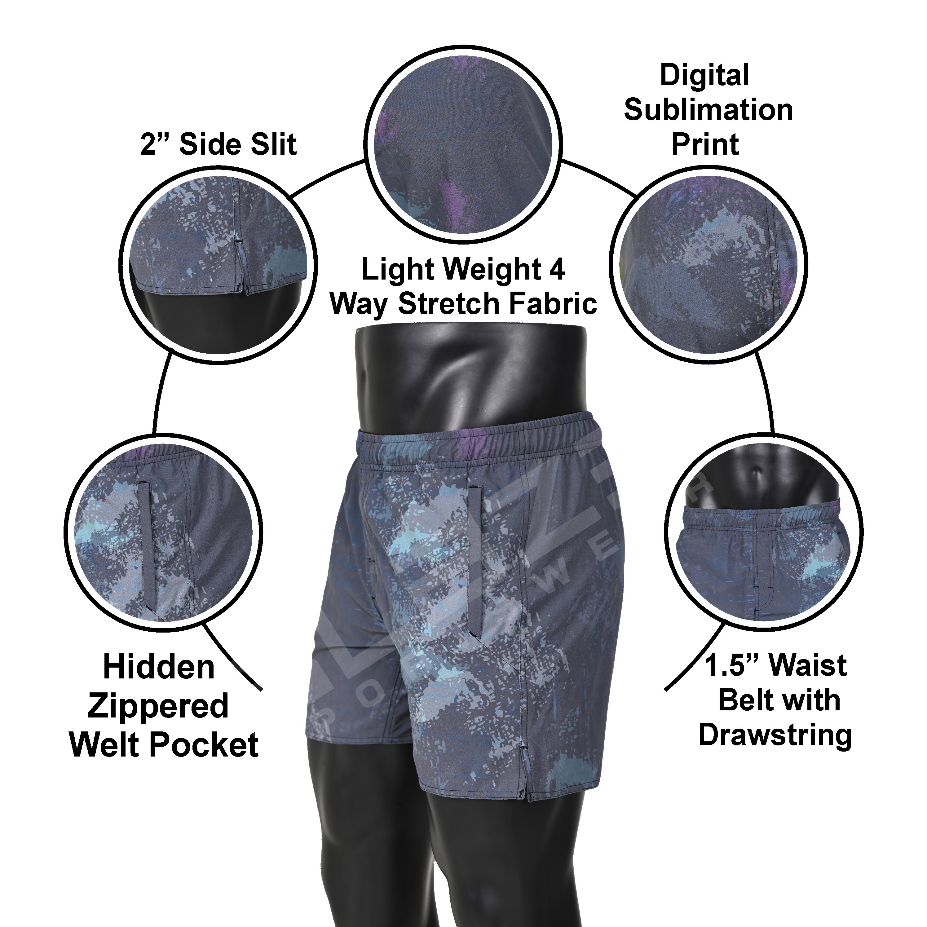 Custom Sportswear Running Gym Shorts Custom Compression Sweat Training Workout Fitness Athlet short  - view 4