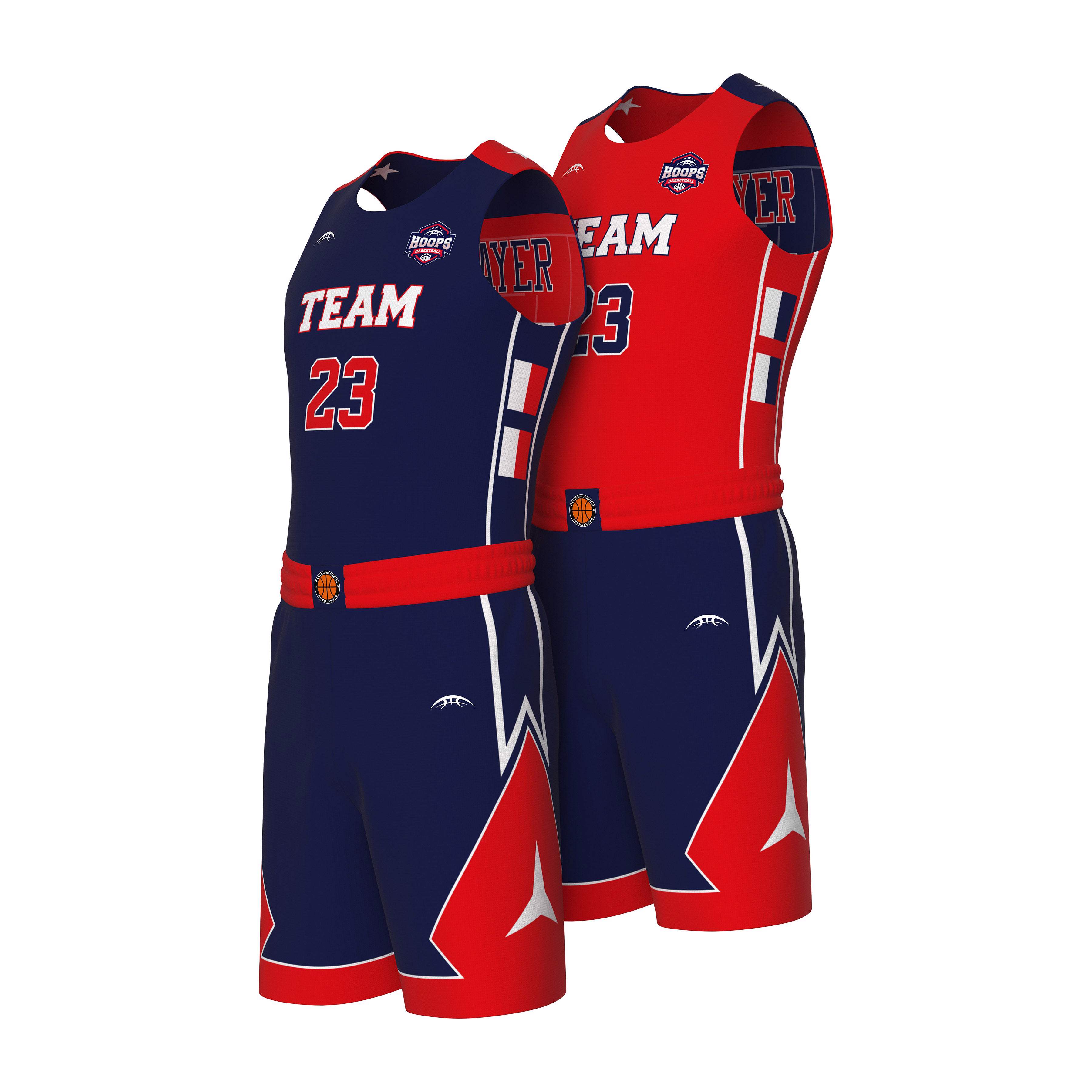 Professional Manufacturer of 7v7 Reversible Basketball Uniform Custom Sublimation Sportswear Jerseys - view 3
