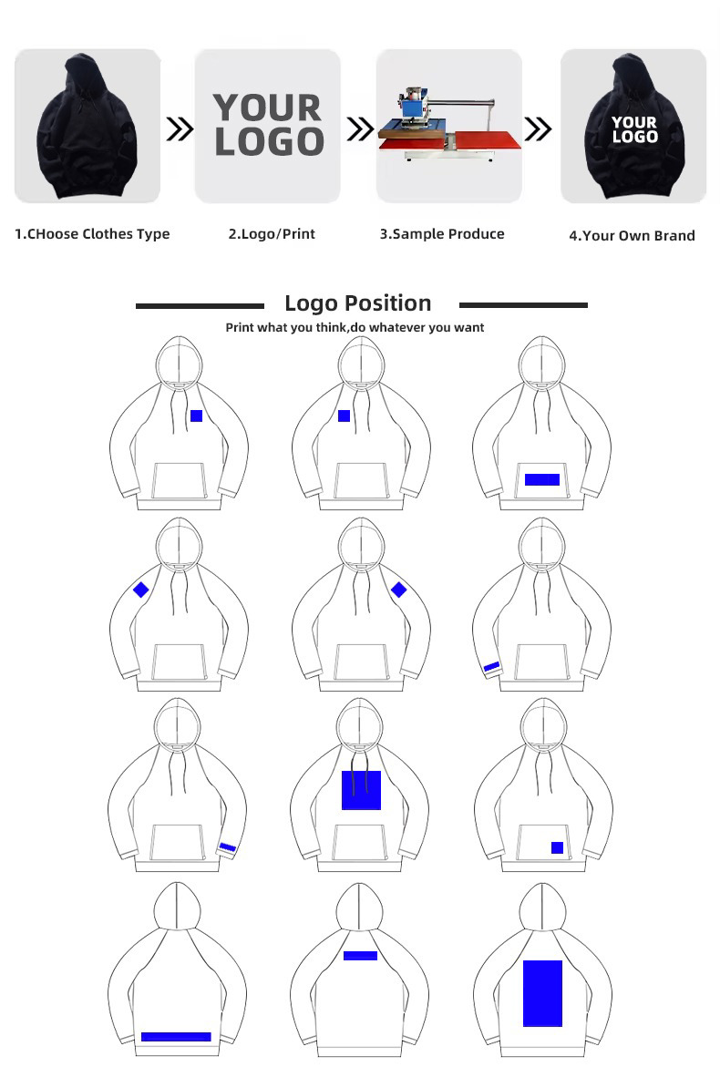 2024 Custom Premium Quality Hoodie For men and Women In Custom size & Colors OEM Service - view 6