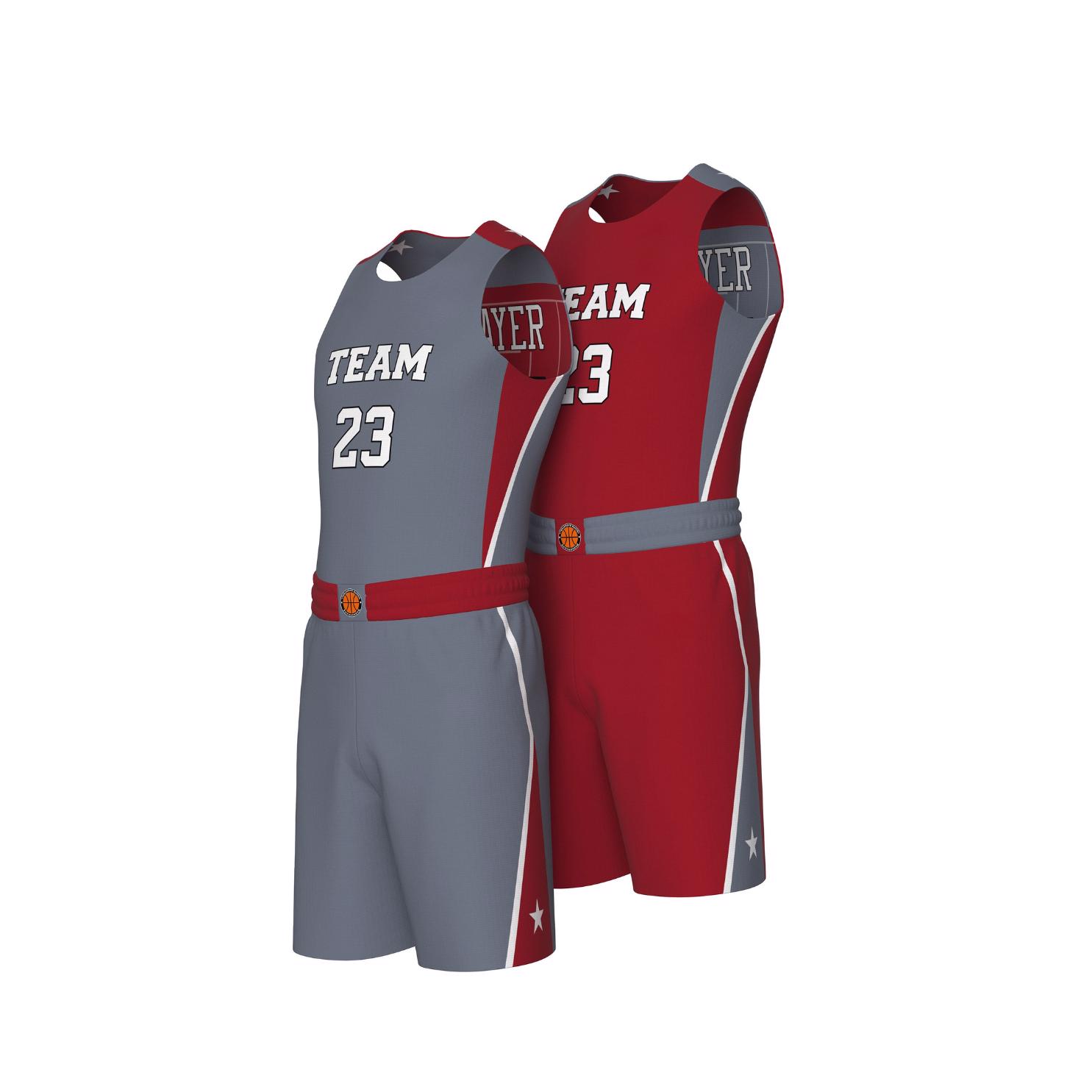 High Quality Custom Sublimation 7v7 Basketball Uniforms for Adults Sport Wear Basketball Jersey - view 3