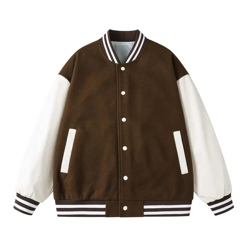 Varsity jacket with custom name and patch perfect for teams