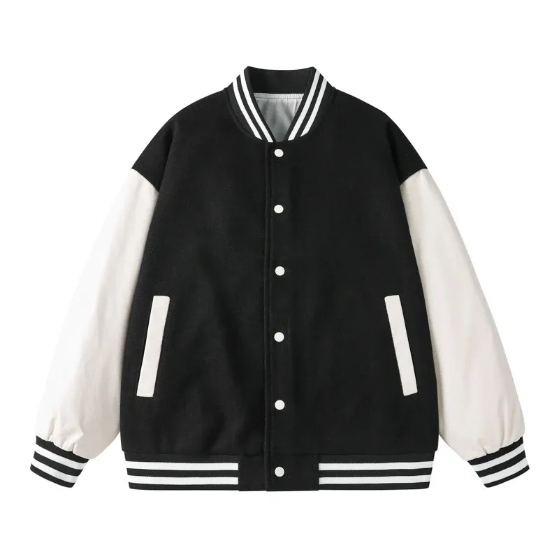 New Letterman Leather College Jacket Women 2024 Custom