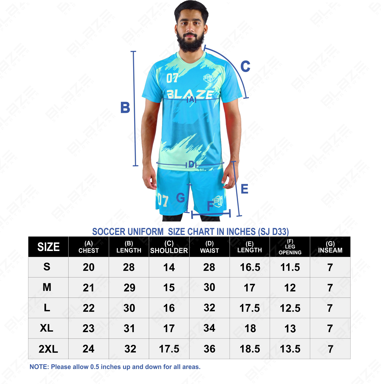  Tailored soccer wear  using breathable 100% polyester and digital sublimation for best performance. - view 9