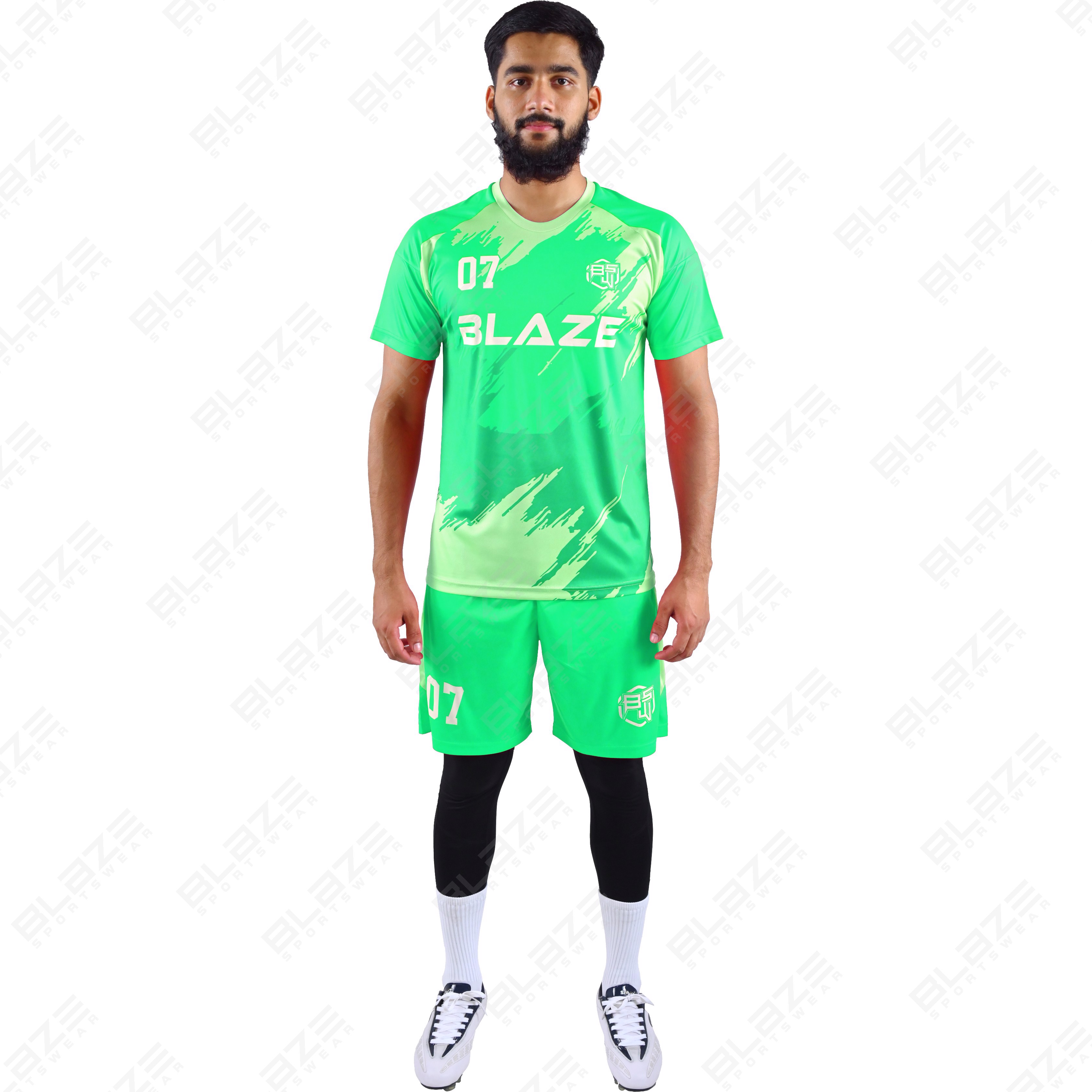 Custom soccer gear made from light 100% polyester with digital printing for great performance.