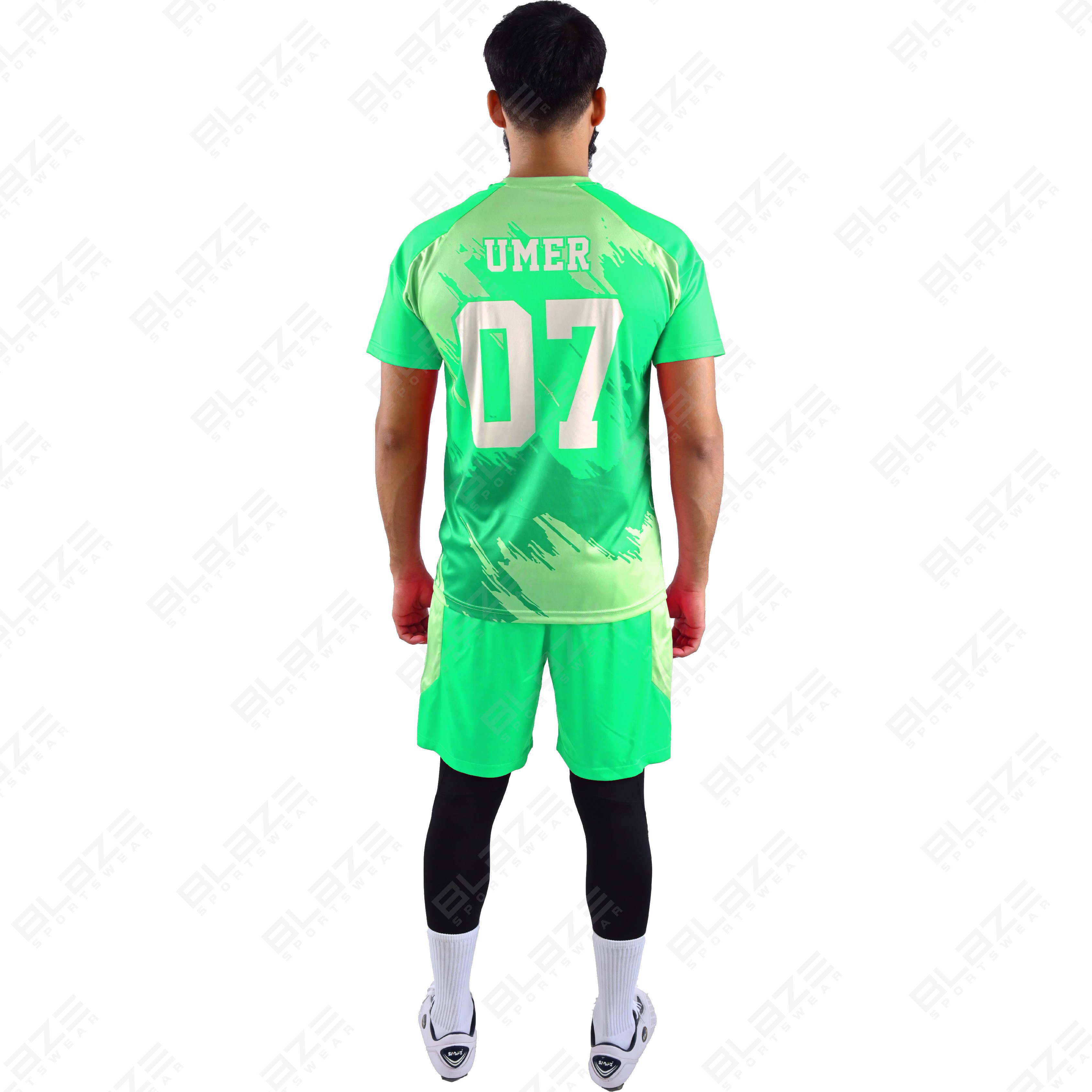 Custom soccer gear made from light 100% polyester with digital printing for great performance. - view 4