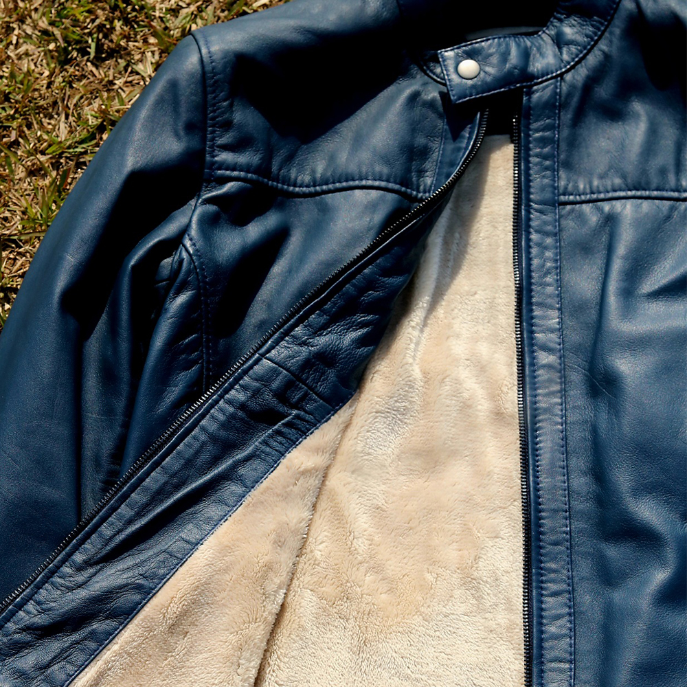 Men's leather jacket, premium quality jacket, original leather jacket, Original cow leather - view 2