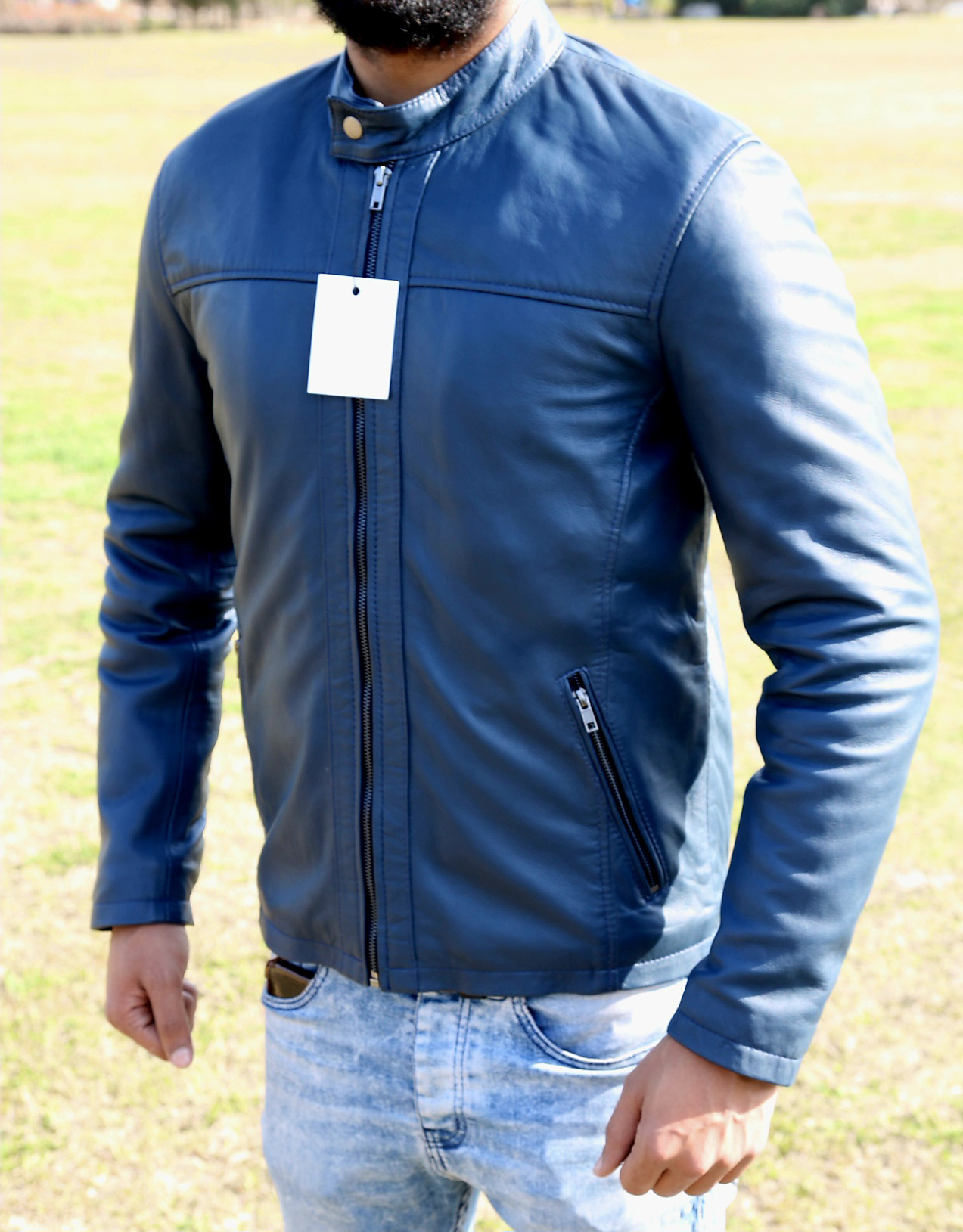 Men's leather jacket, premium quality jacket, original leather jacket, Original cow leather - view 5