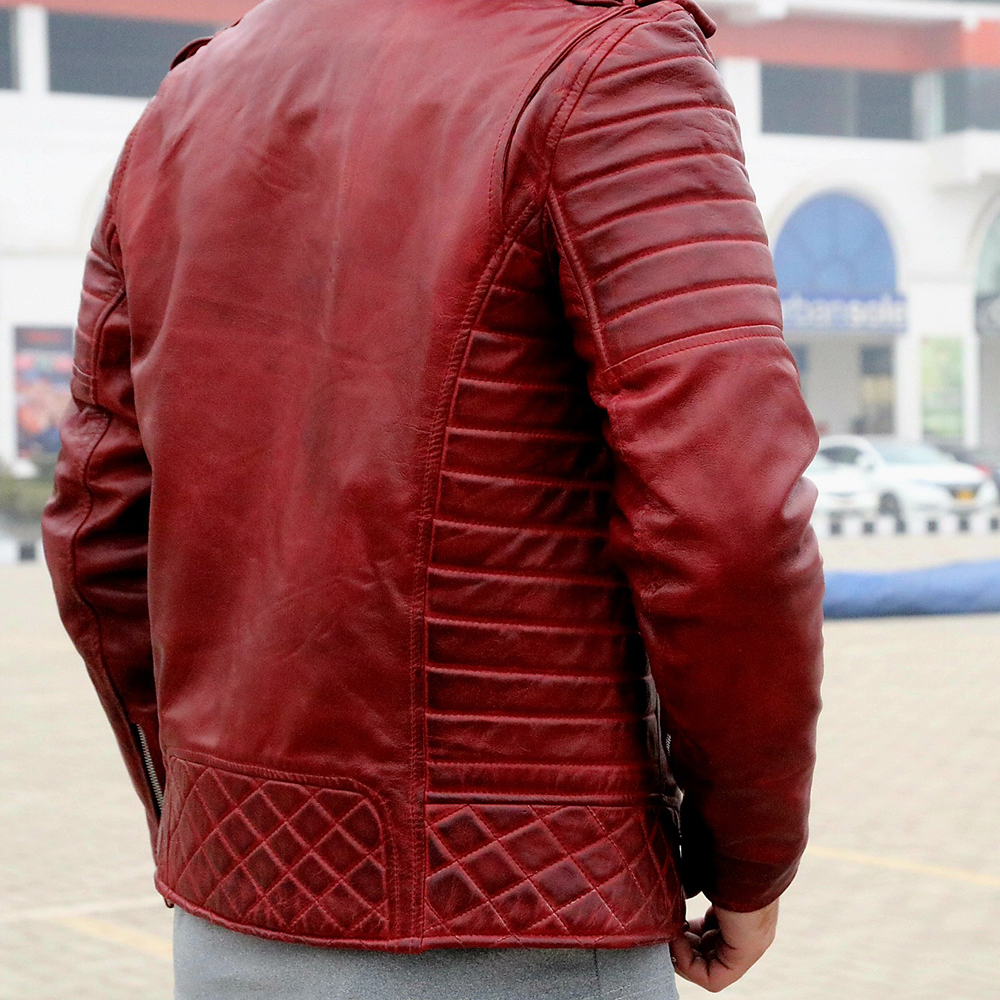 Men's leather jacket, premium quality jacket, original leather jacket, Original cow leather - view 3