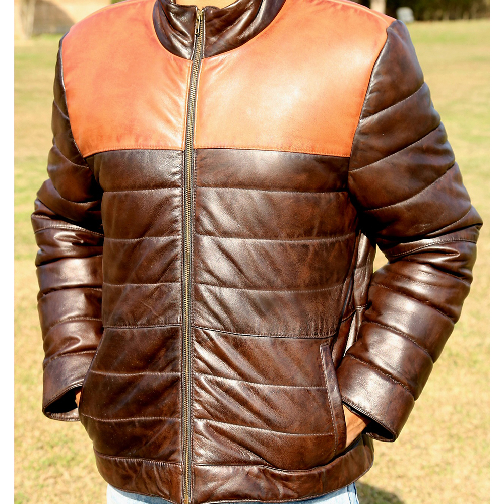 Men's Leather Biker Jacket, premium leather jacket with Ykk zipper, leather jacket for men's