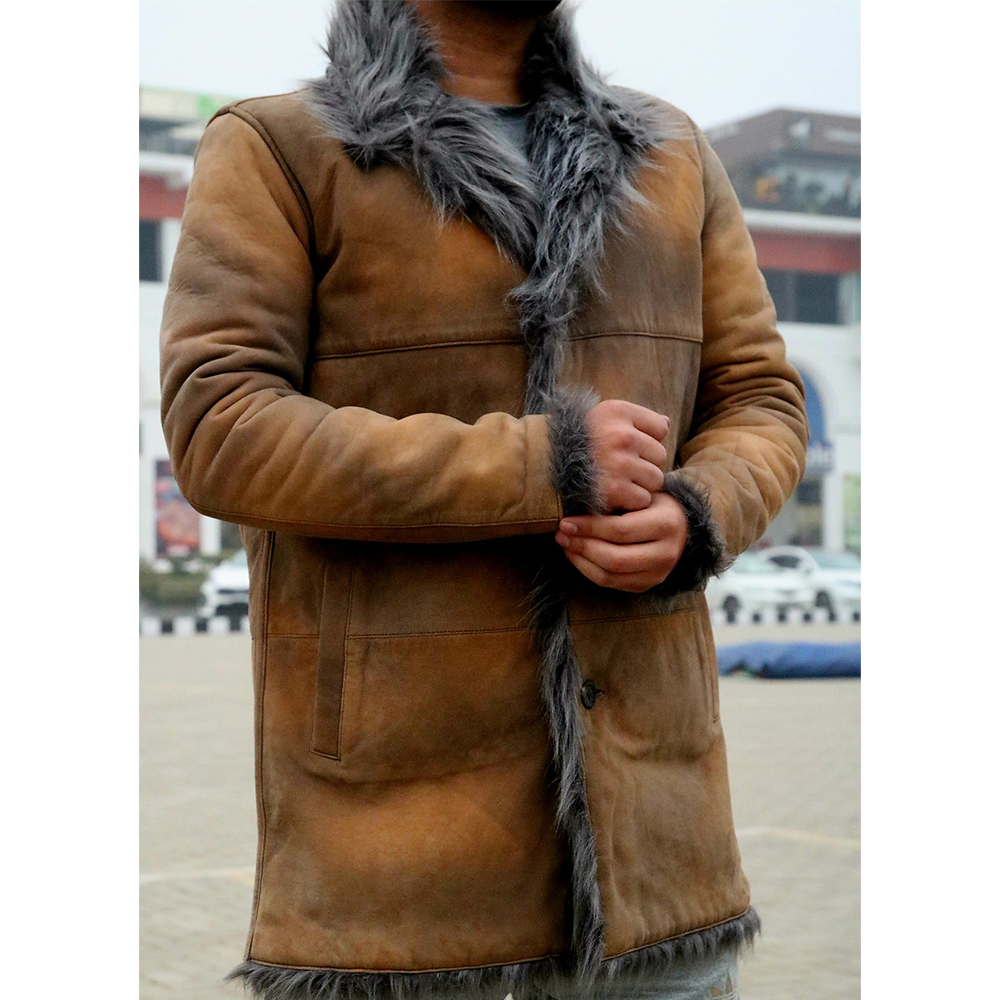 original leather long coat, fur long coat, long coat for ladies and men's, Toscana shearling coat