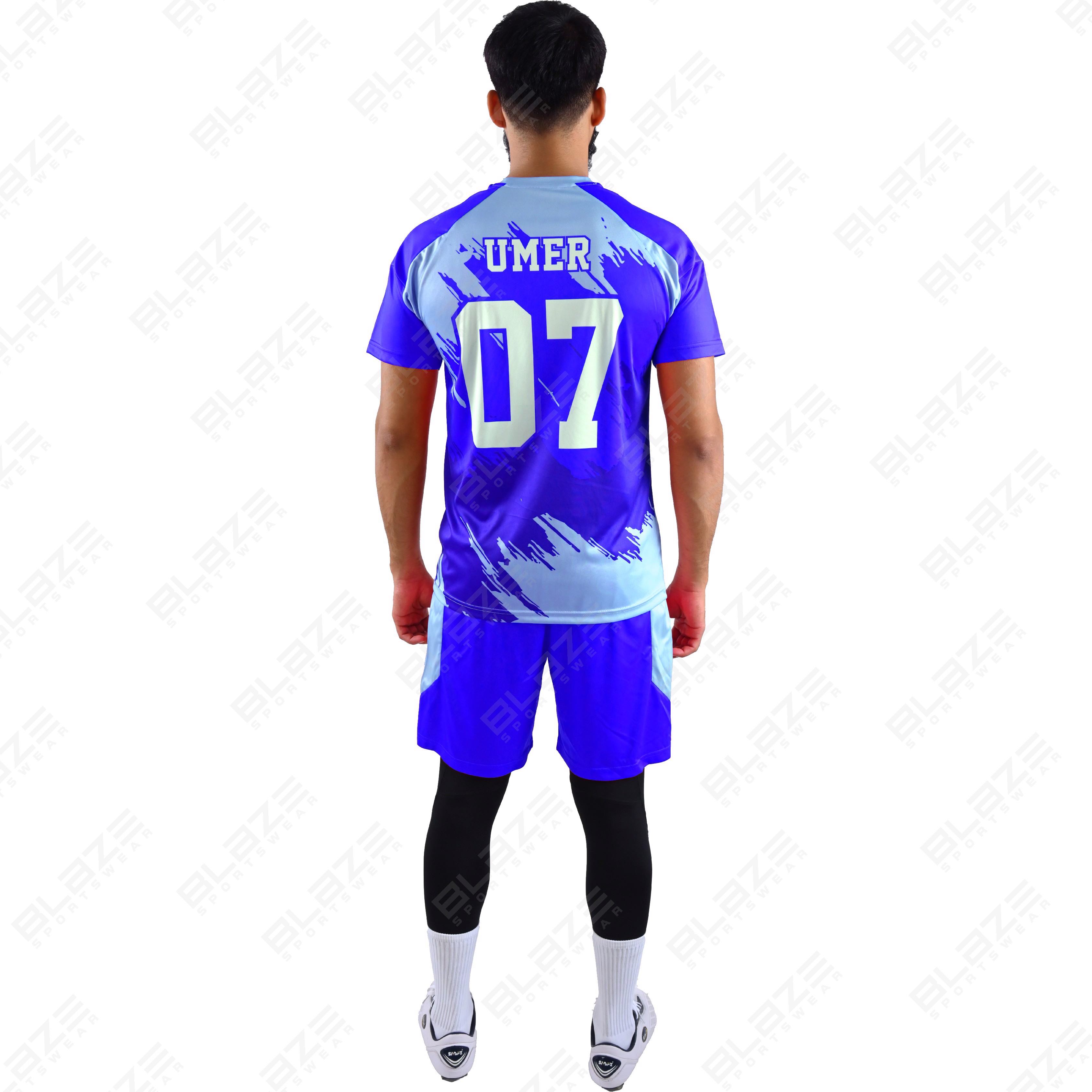 Custom Soccer kits made from light 100% polyester with digital printing for peak performance. - view 5