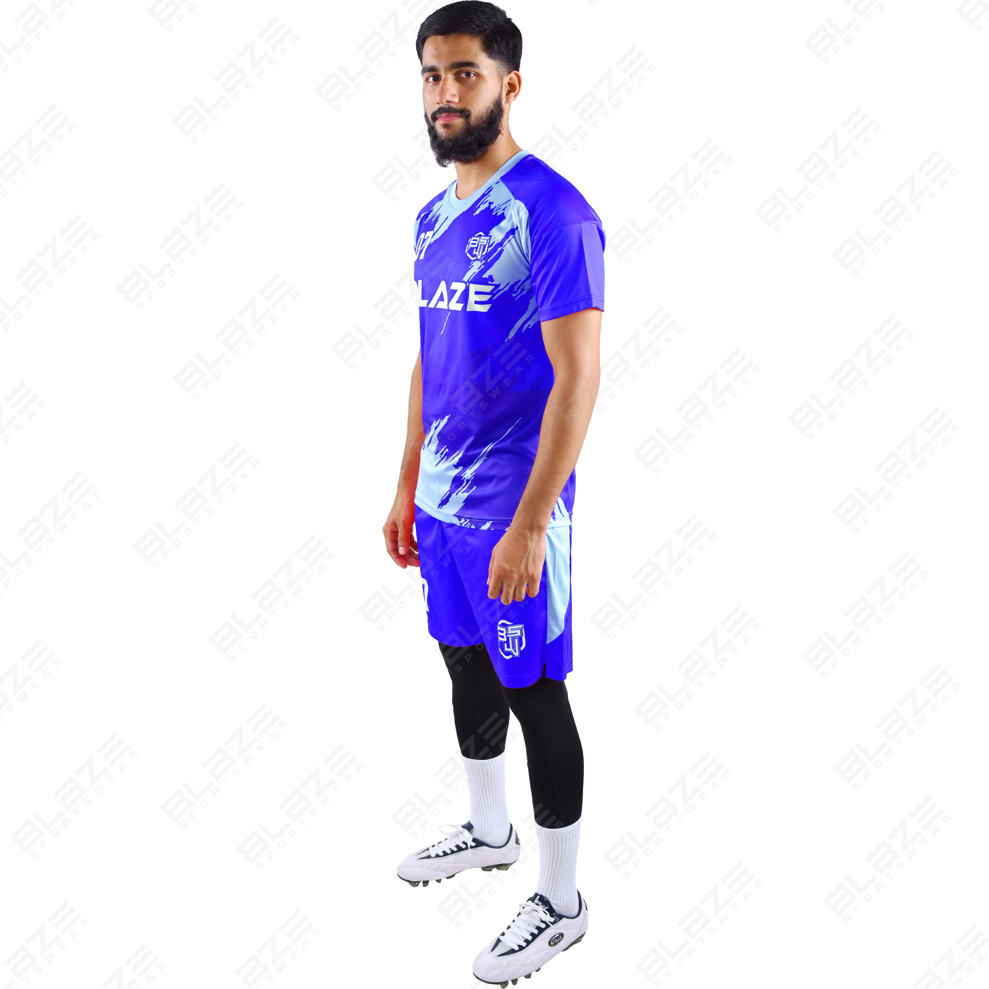 Custom Soccer kits made from light 100% polyester with digital printing for peak performance. - view 11