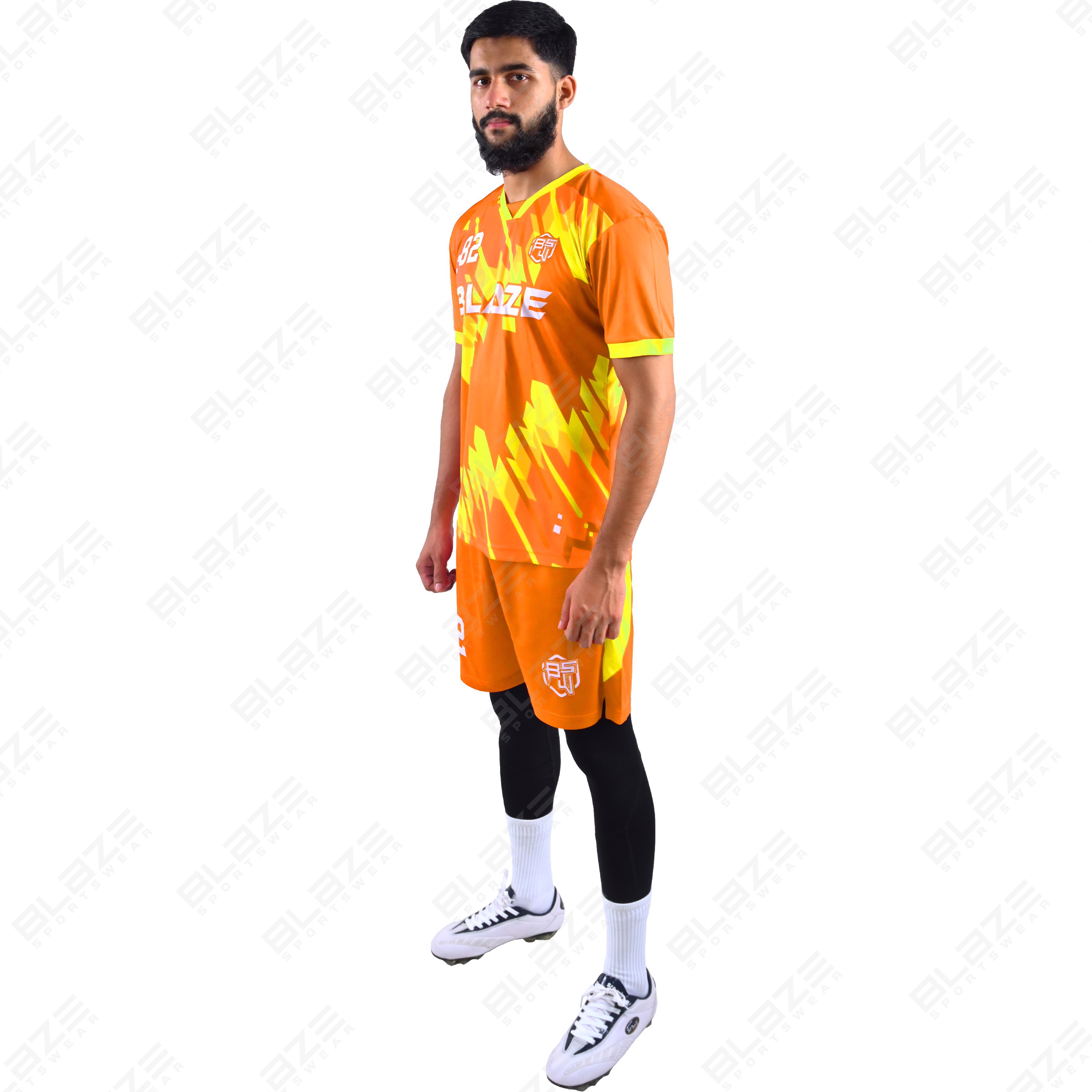 Custom Soccer kits made from light 100% polyester with digital printing for peak performance. - view 12