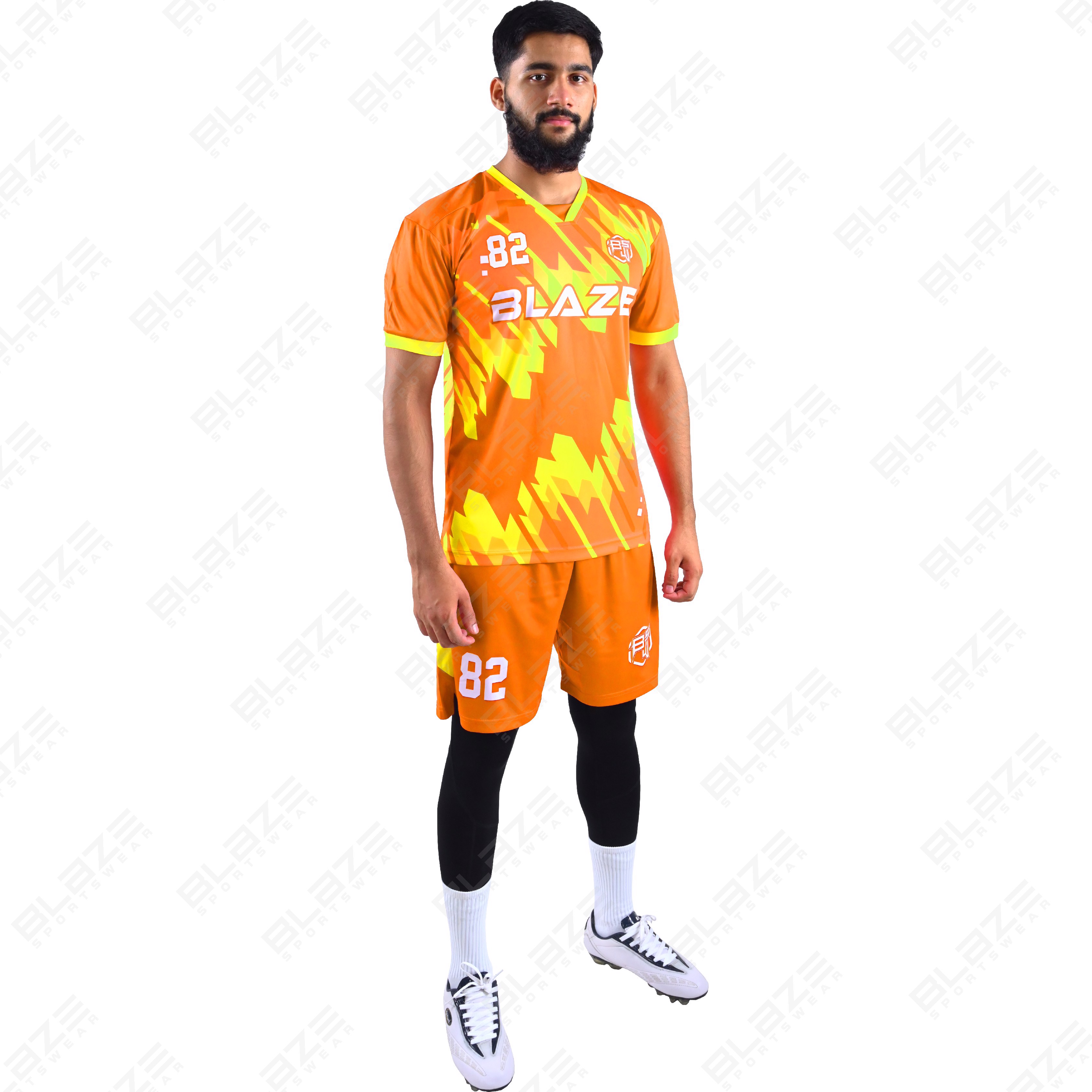 Custom soccer jerseys made from lightweight 100% polyester with digital printing for Top performance - view 2
