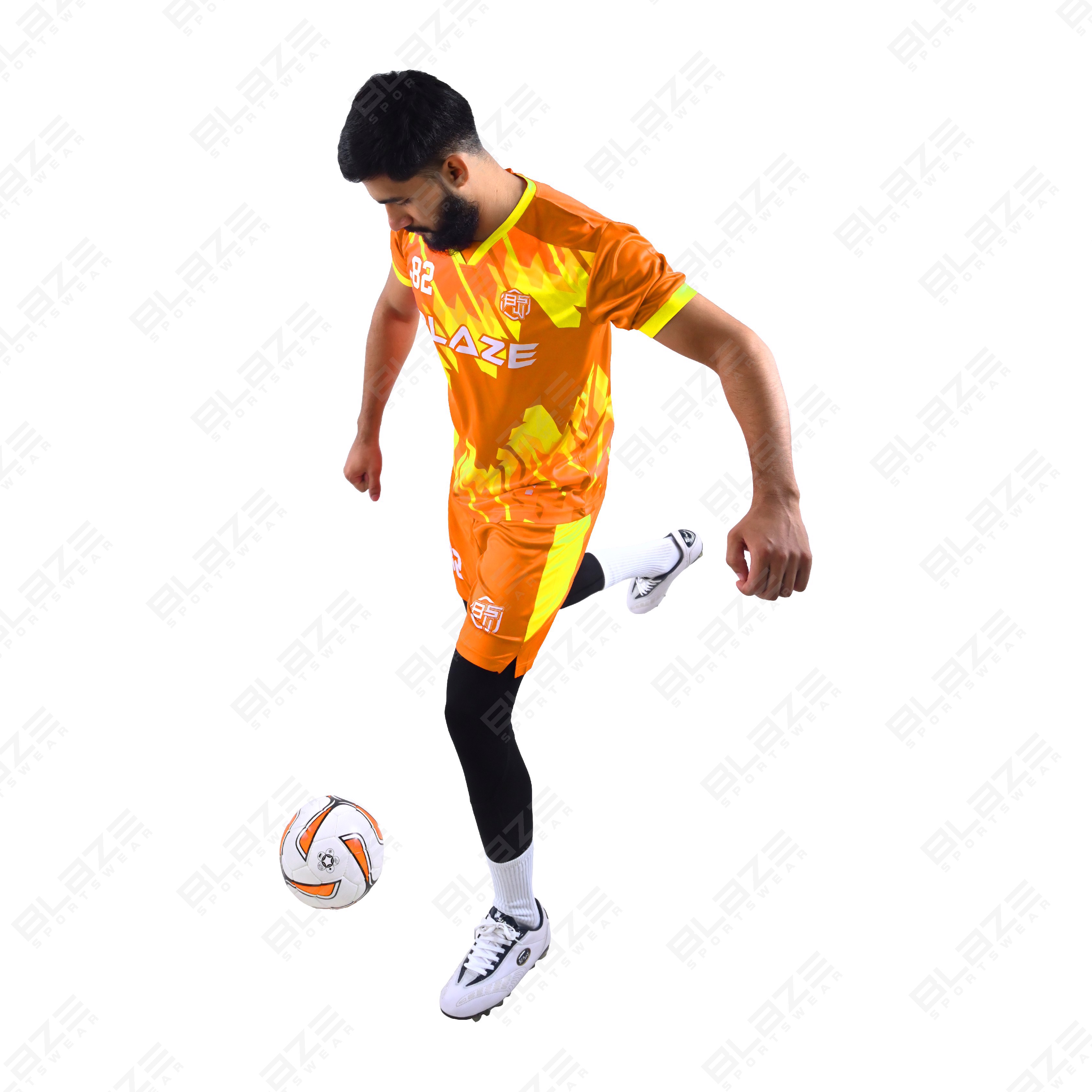 Custom soccer jerseys made from lightweight 100% polyester with digital printing for Top performance - view 4