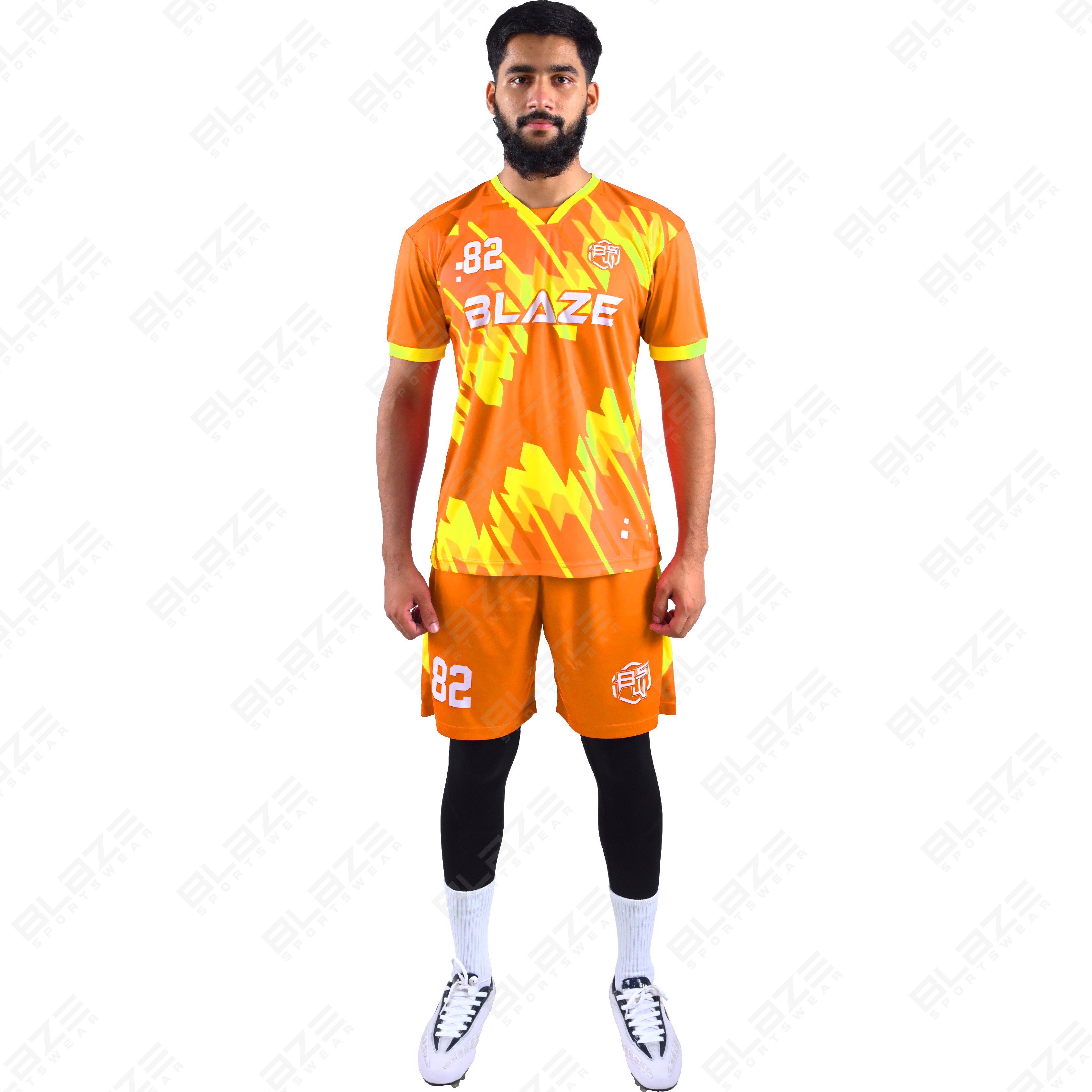 Custom soccer jerseys made from lightweight 100% polyester with digital printing for Top performance - view 9