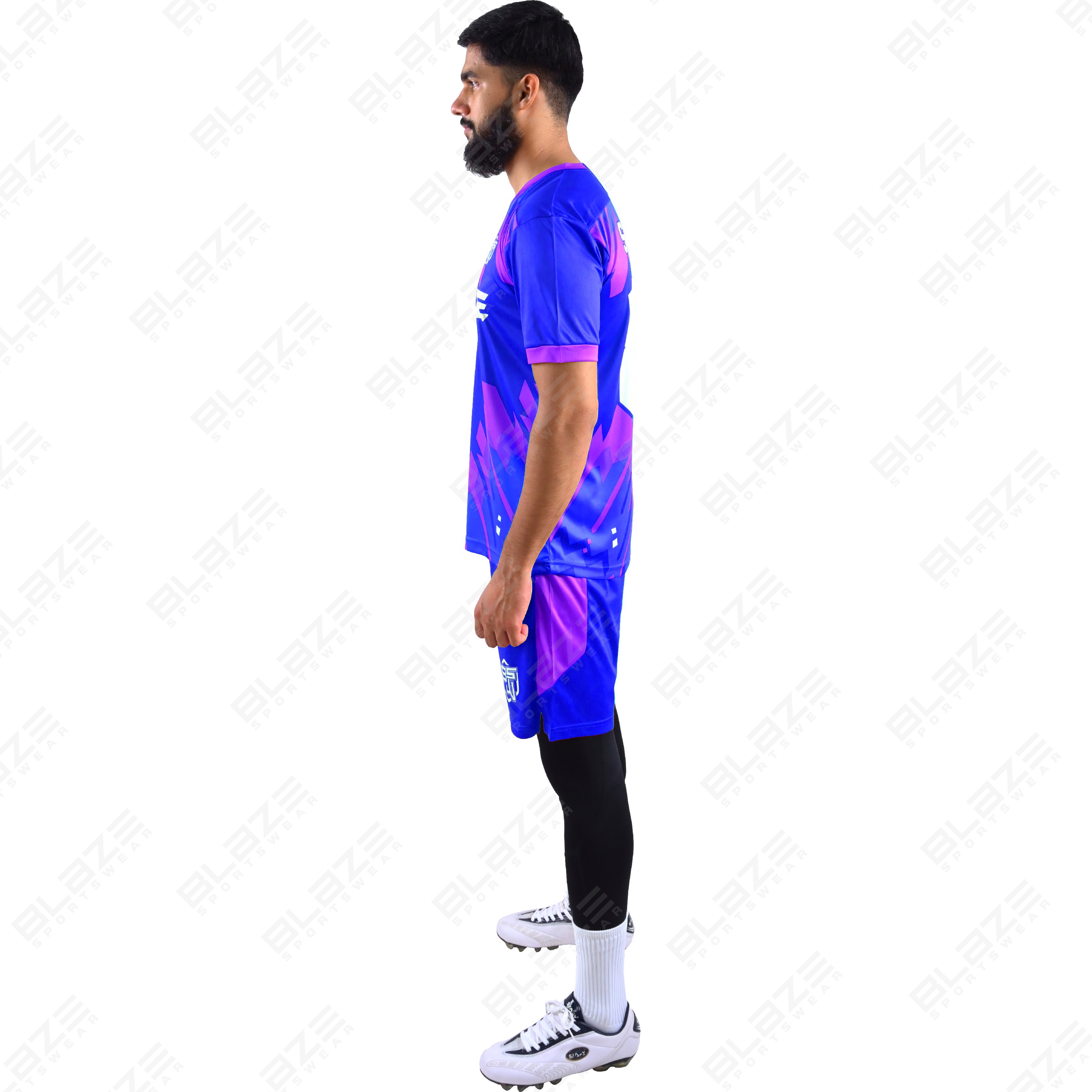  Custom soccer kits made from lightweight 100% polyester with digital printing for elite performance - view 2
