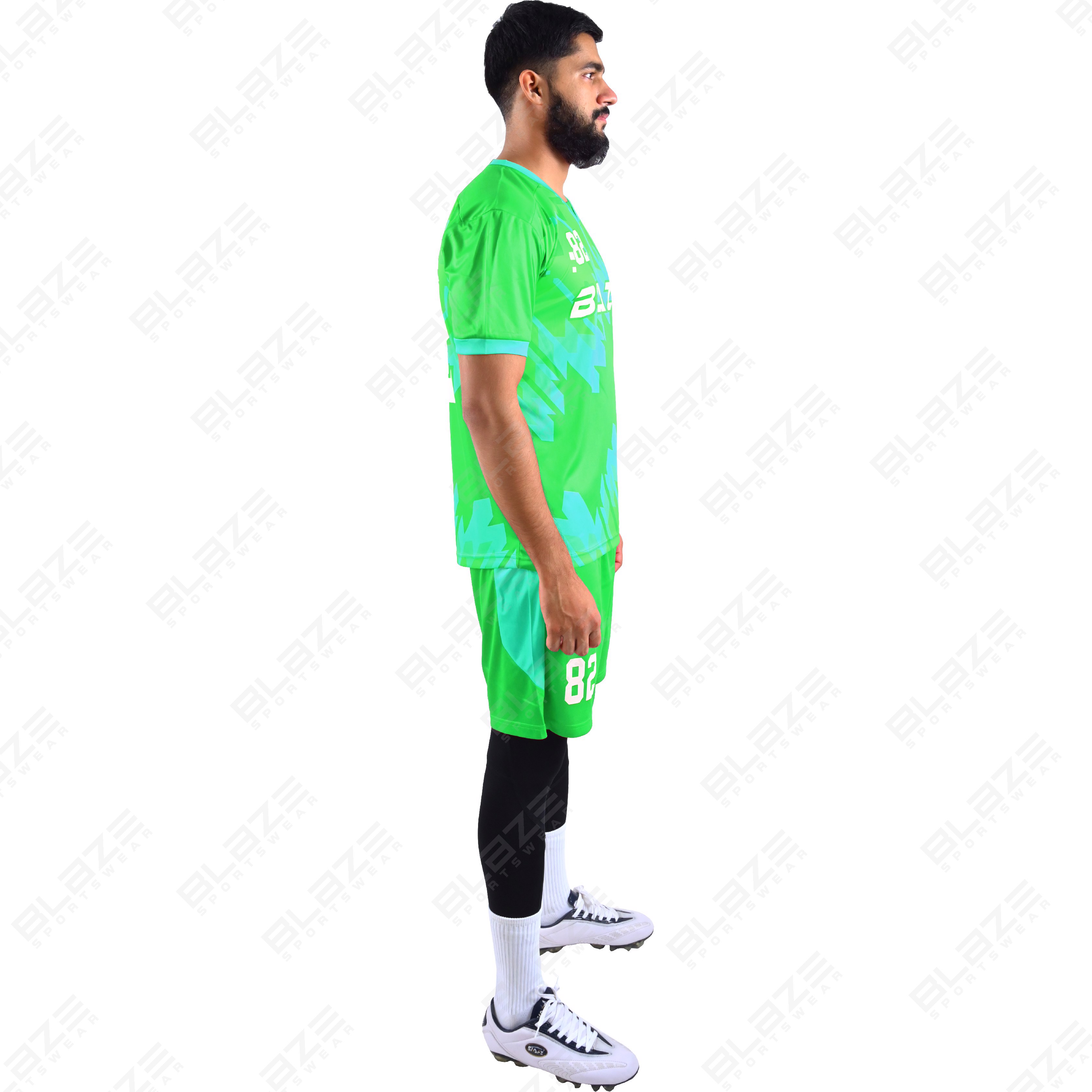  Custom soccer kits made of lightweight 100% polyester with digital printing for peak performance. - view 3