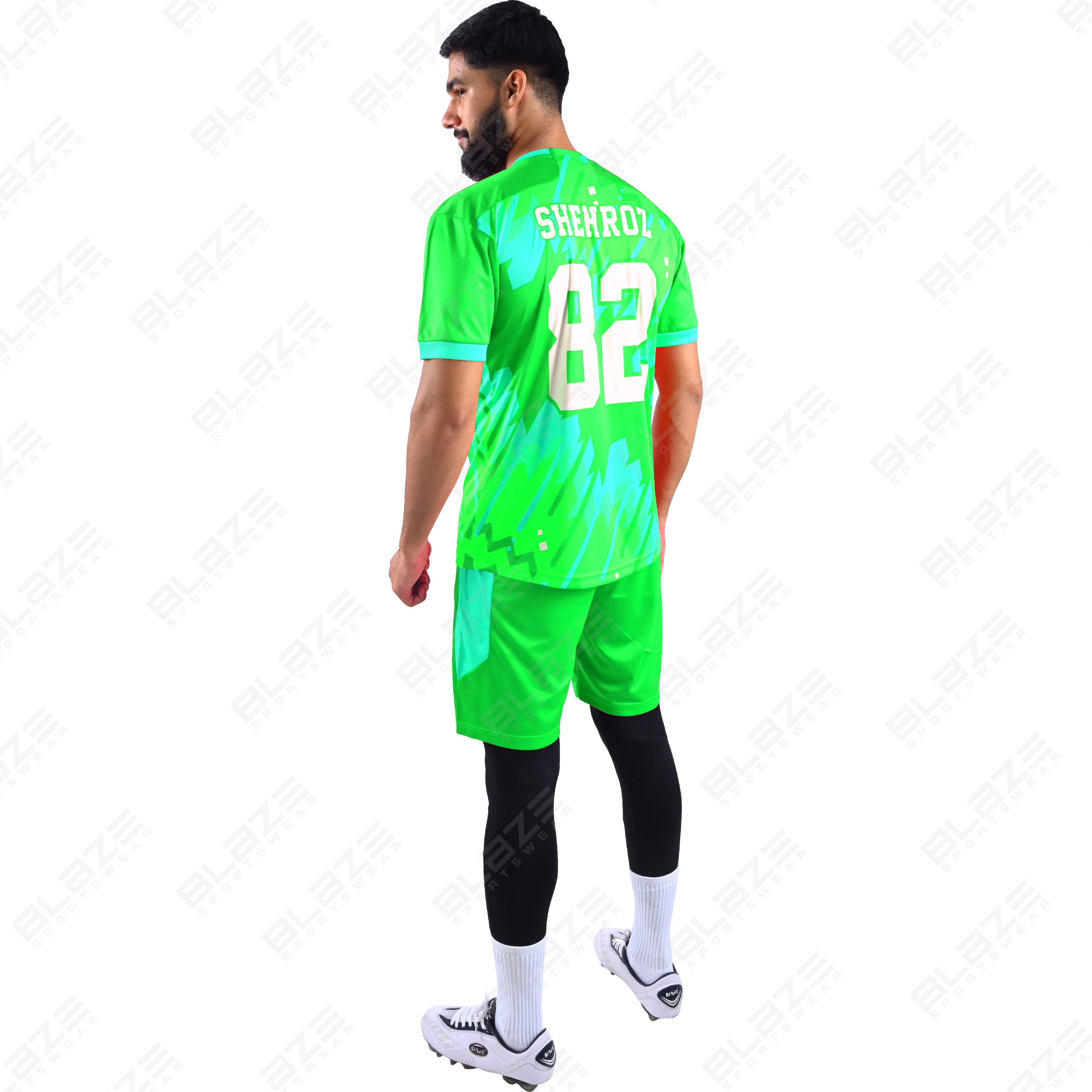  Custom soccer kits made of lightweight 100% polyester with digital printing for peak performance. - view 4