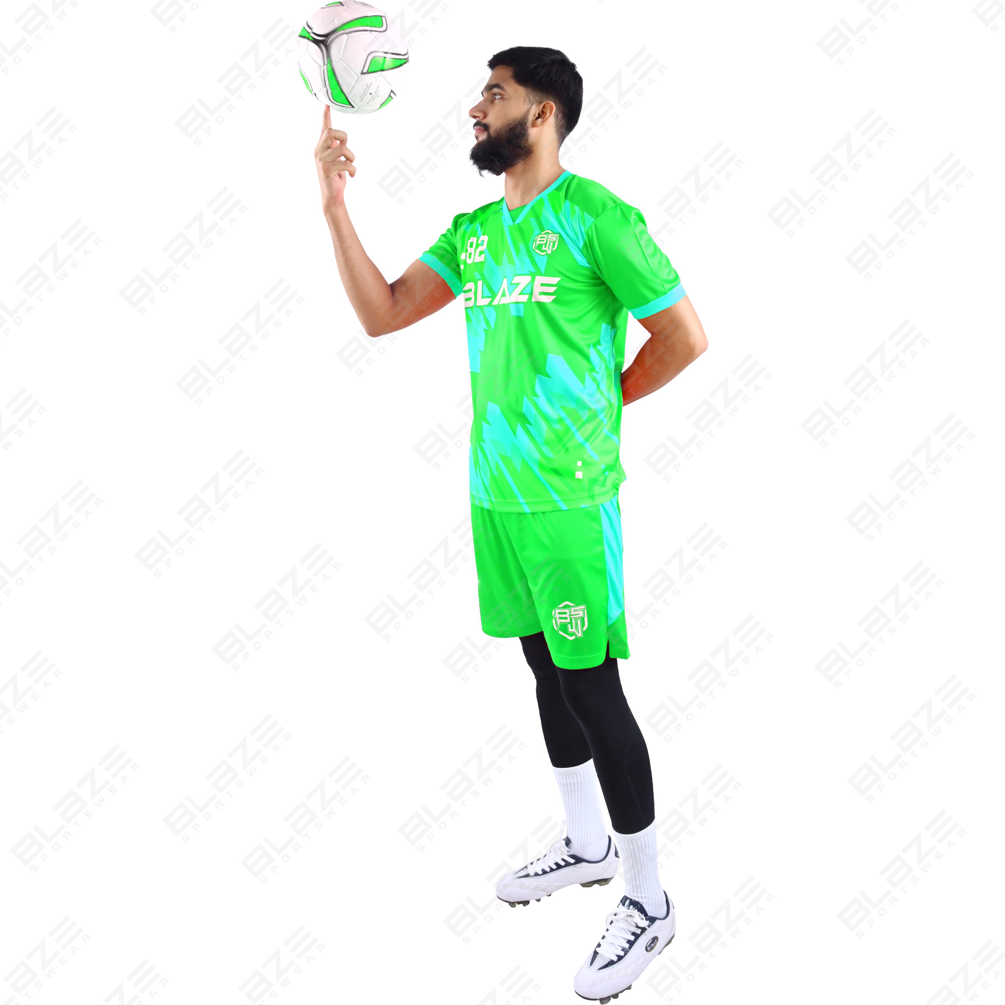  Custom soccer kits made of lightweight 100% polyester with digital printing for peak performance. - view 7