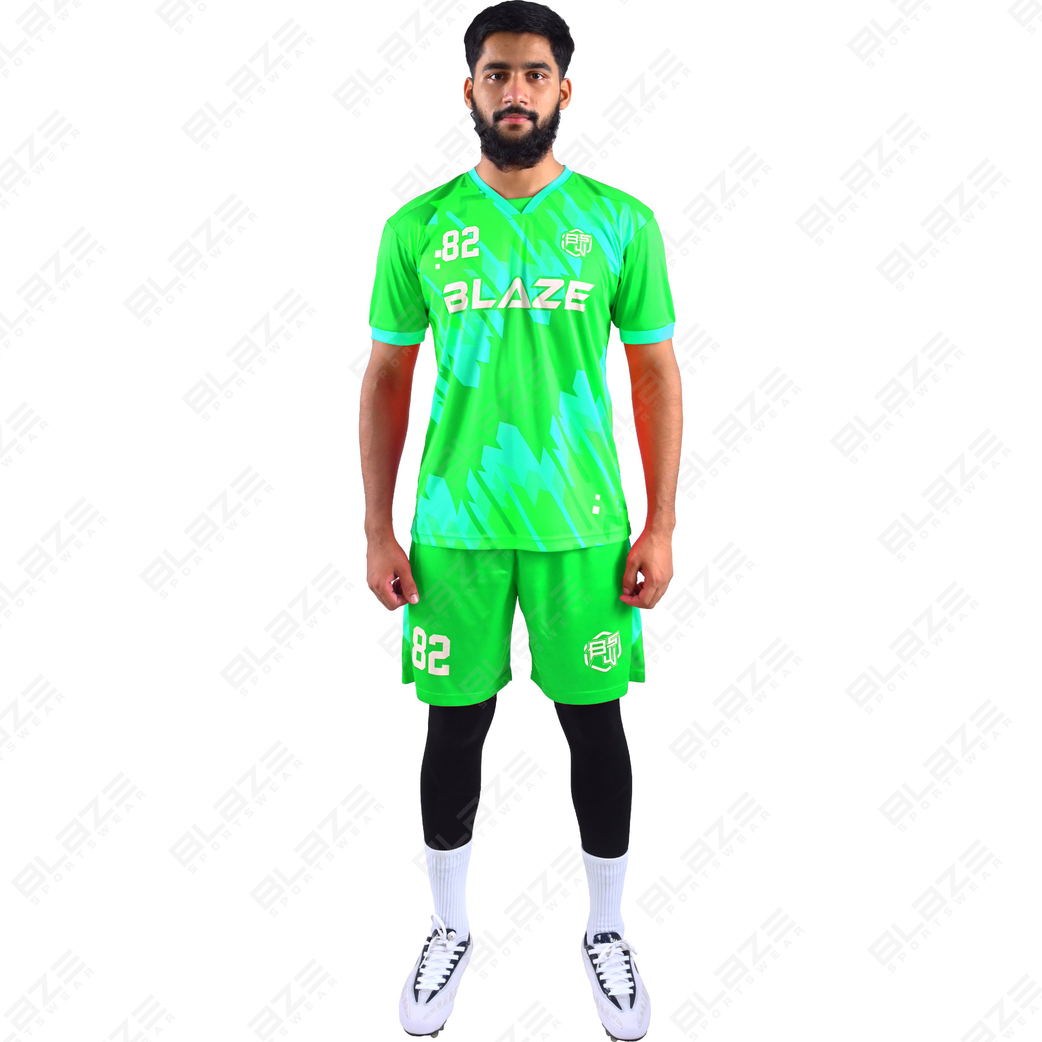 Custom soccer kits made of lightweight 100% polyester with digital printing for peak performance. - view 12