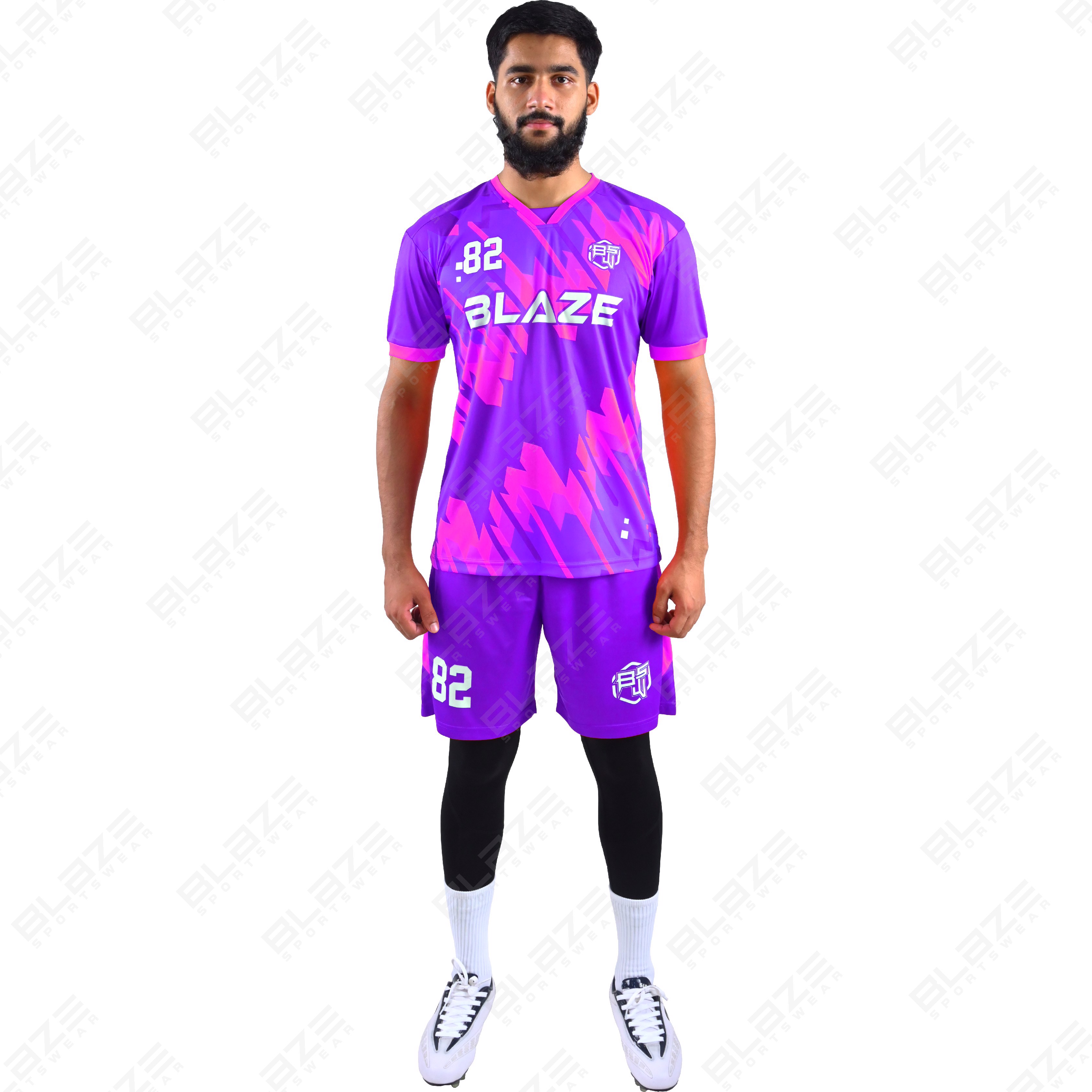  Custom soccer kits made of lightweight 100% polyester with digital printing for peak performance. - view 16