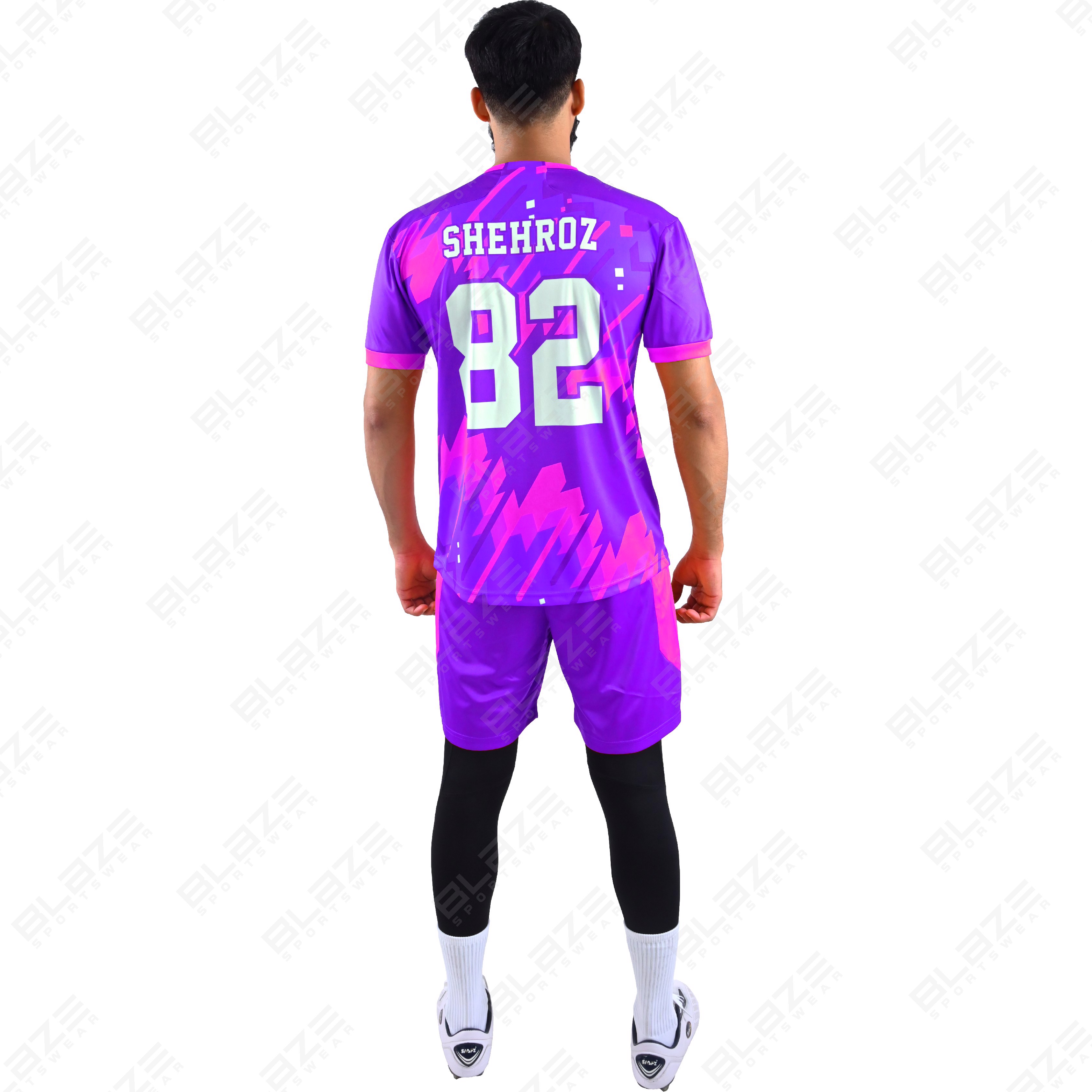 Custom soccer kits, lightweight 100% polyester, featuring digital printing for optimal  performance. - view 2